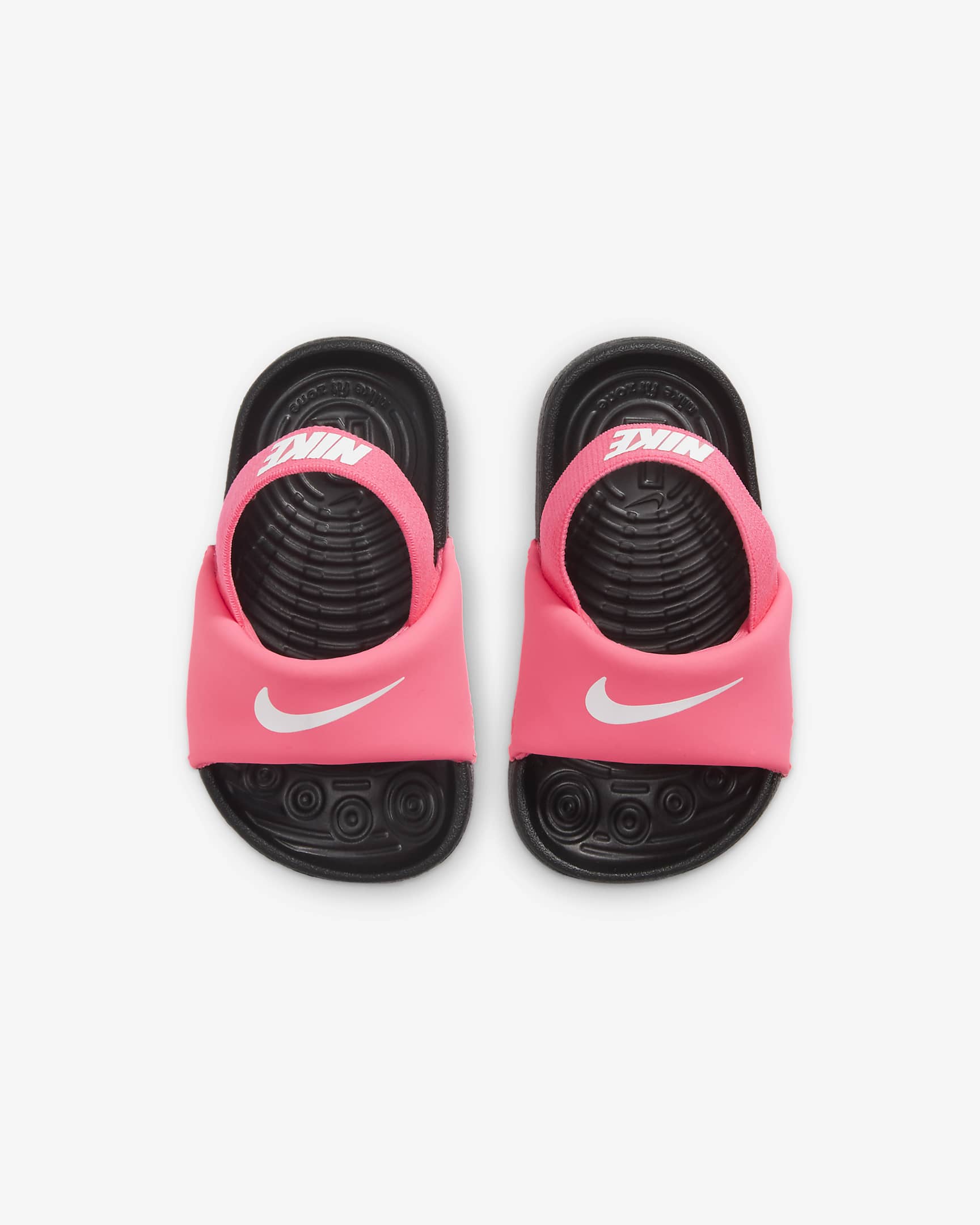 Nike Kawa Xancletes - Nadó i infant - Digital Pink/Negre/Blanc