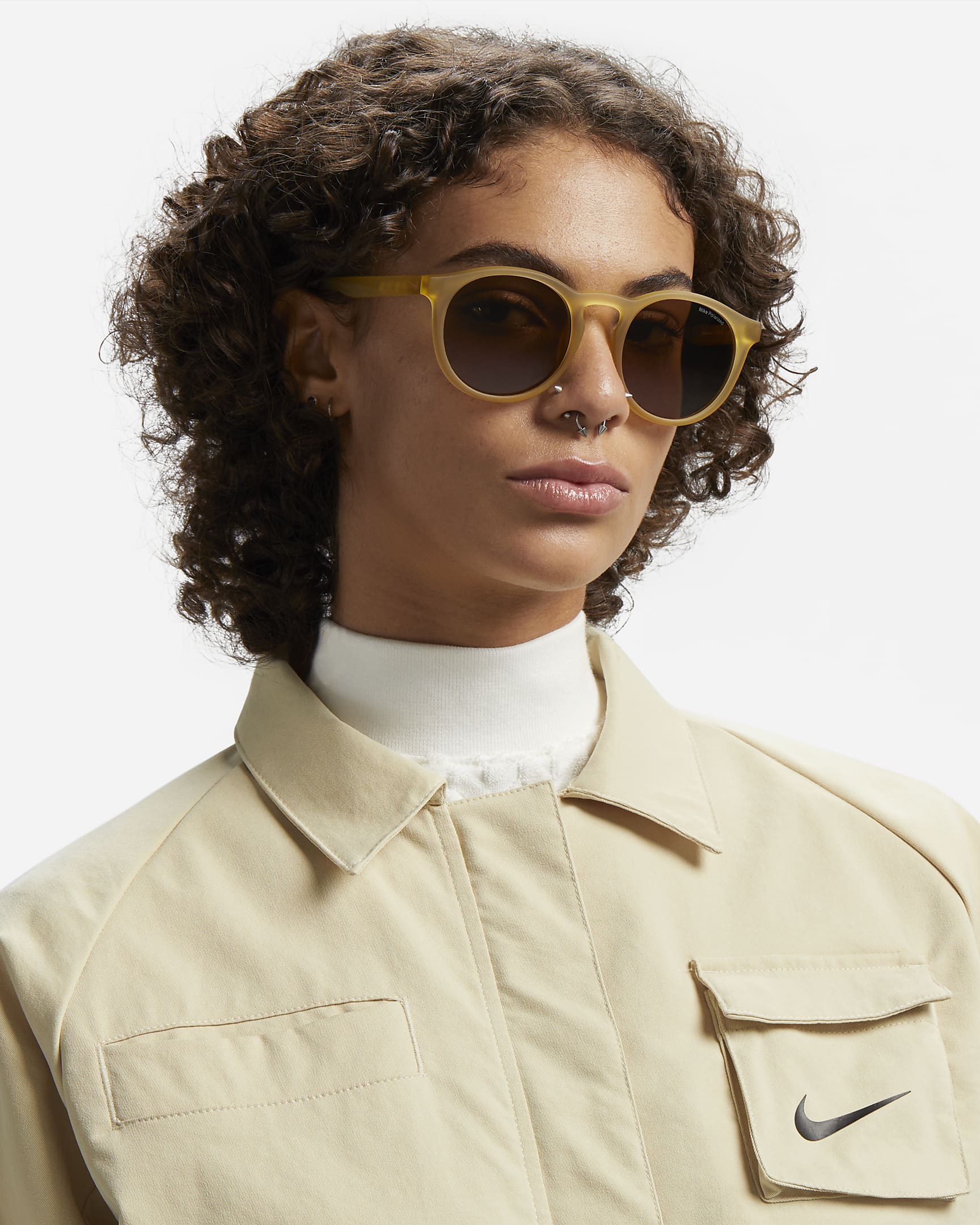 Nike Swerve Polarised Sunglasses - Team Gold/Desert Ochre