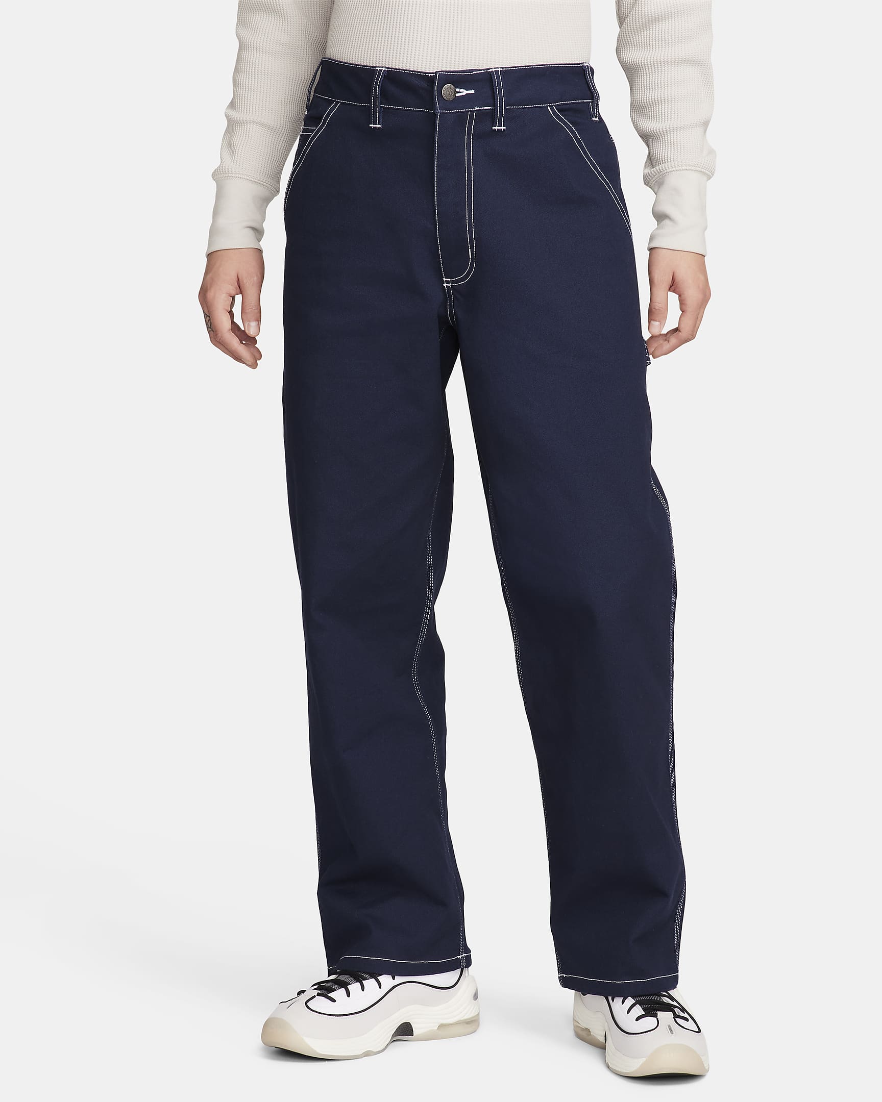 Nike Life Men's Carpenter Trousers - Obsidian/Obsidian