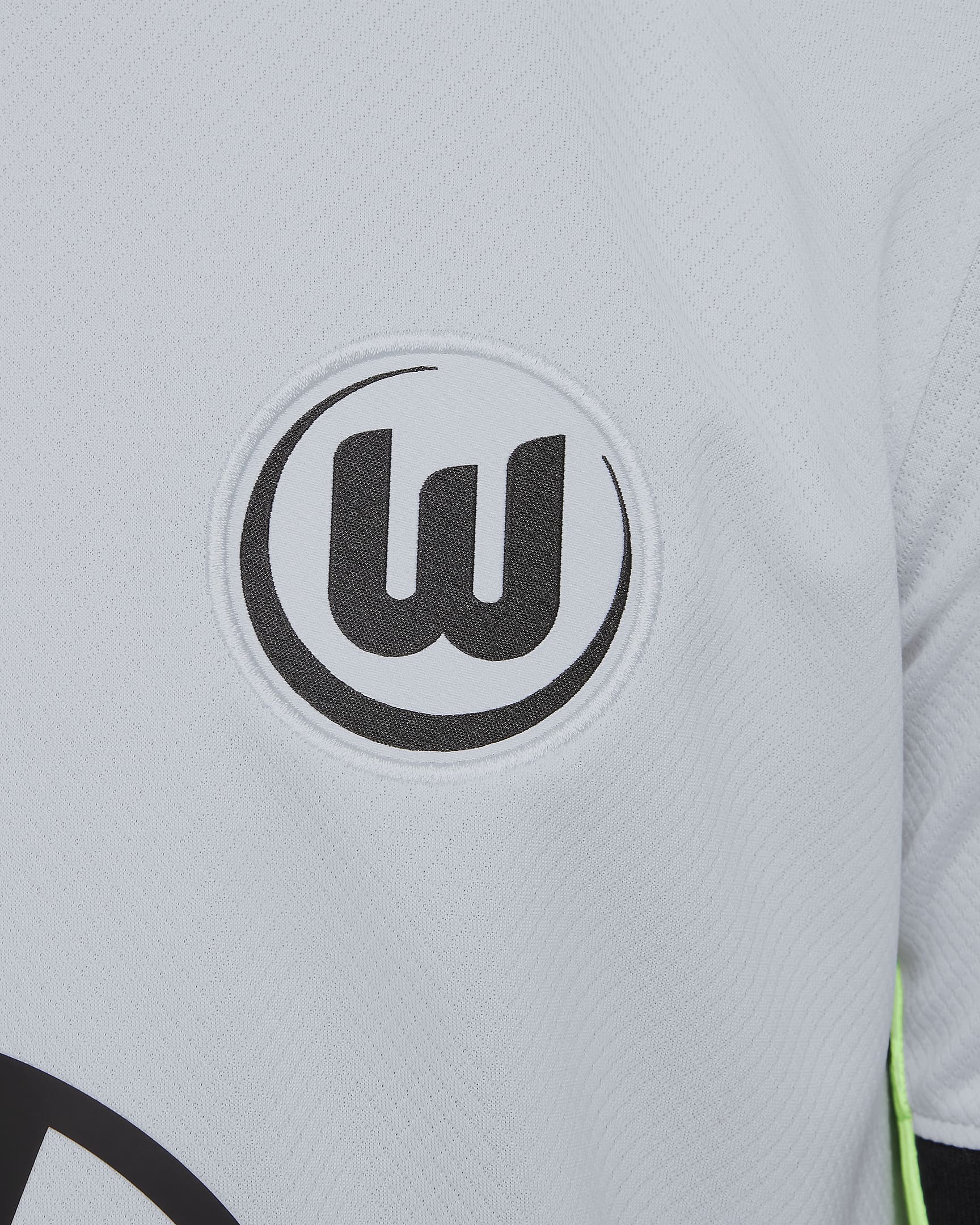 Tercera equipación Stadium VfL Wolfsburgo 2024/25 Camiseta de fútbol Replica Nike Dri-FIT - Niño/a - Pure Platinum/Sub Lime/Negro/Negro