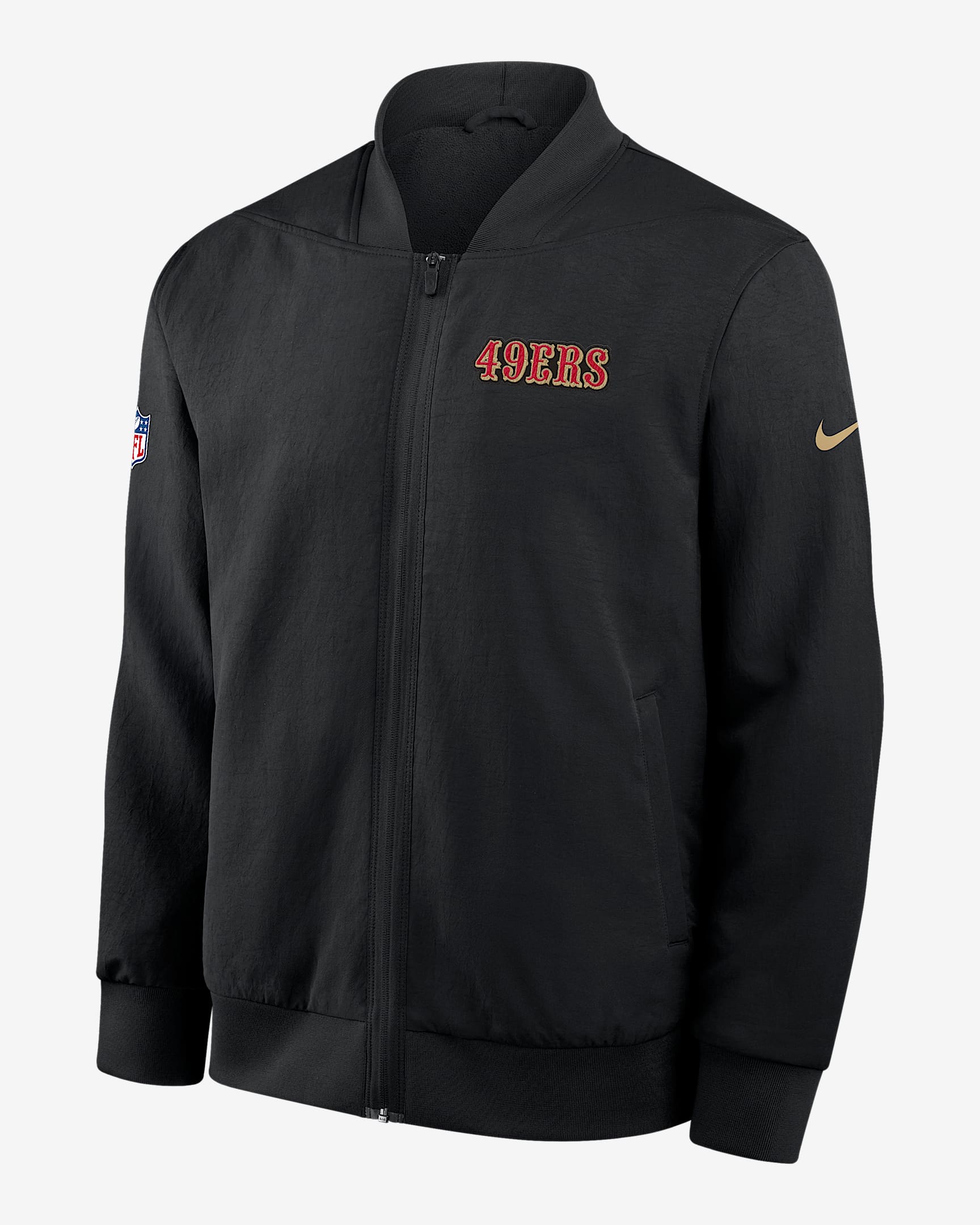 San Francisco 49ers Rivalries Collection Sideline Men's Nike NFL Full-Zip Bomber Jacket - Black