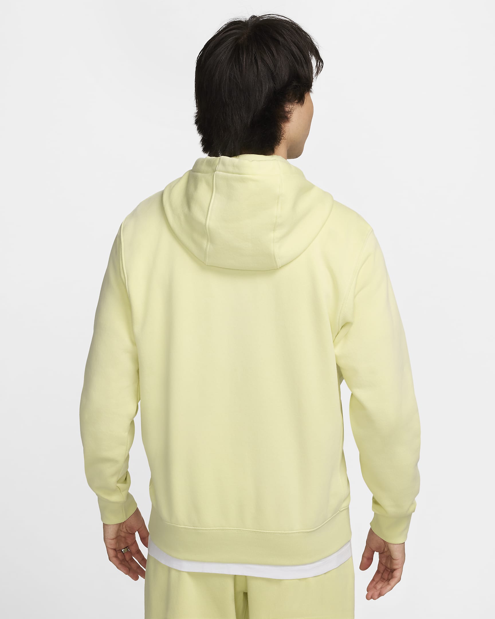 Sweat à capuche Nike Sportswear Club Fleece - Life Lime/Life Lime/Blanc