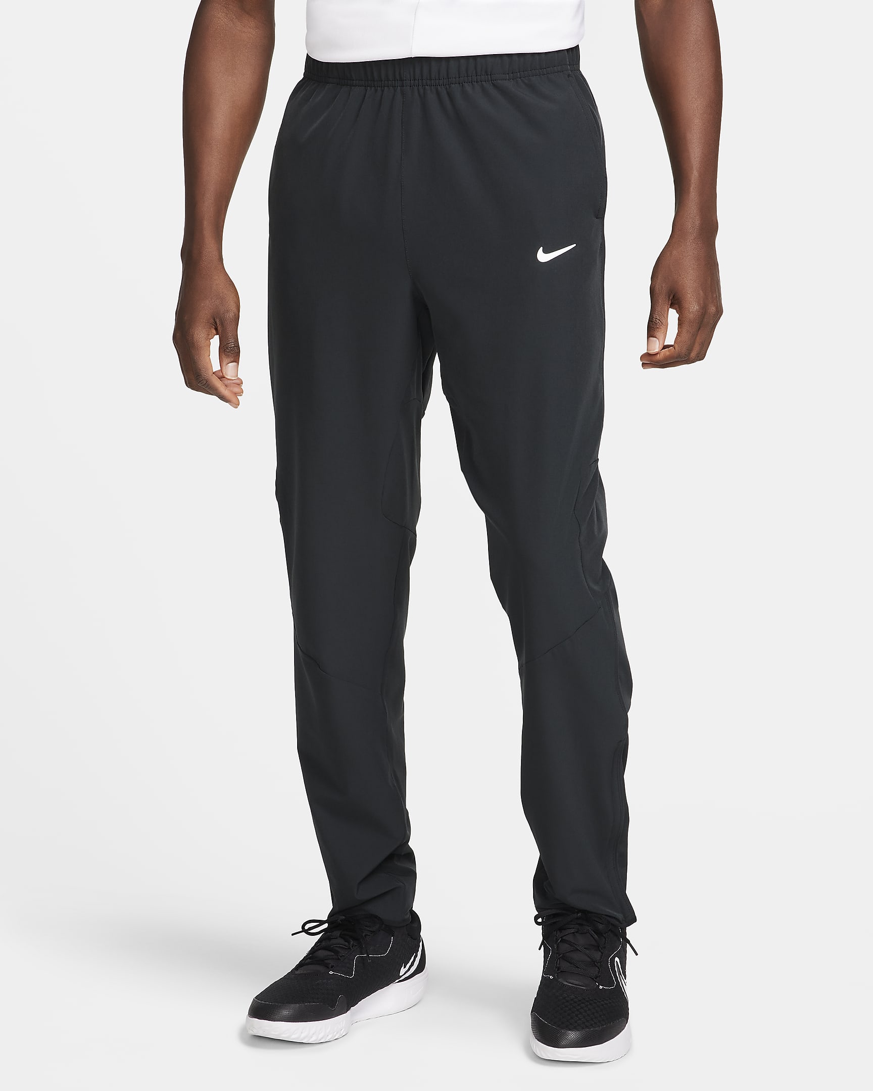 Pants de tenis Dri-FIT para hombre NikeCourt Advantage - Negro/Blanco