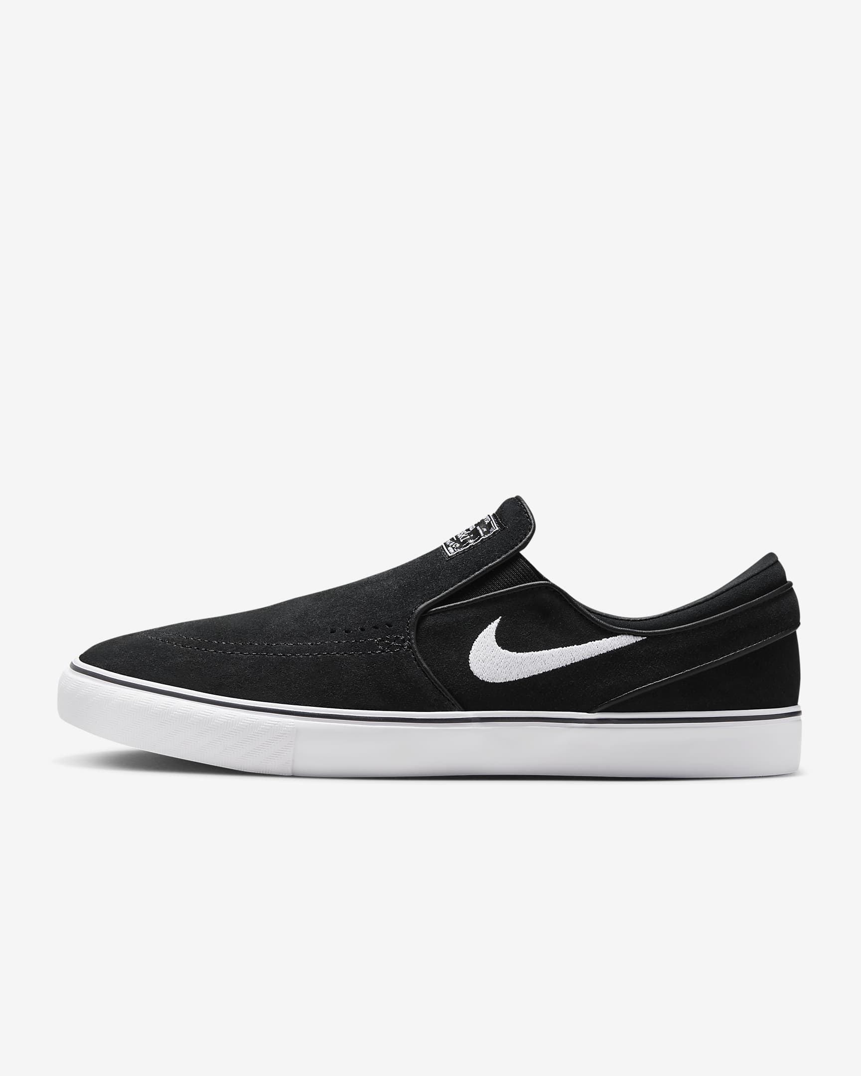 Nike SB Janoski+ Slip Skate Shoes - Black/Black/Black/White