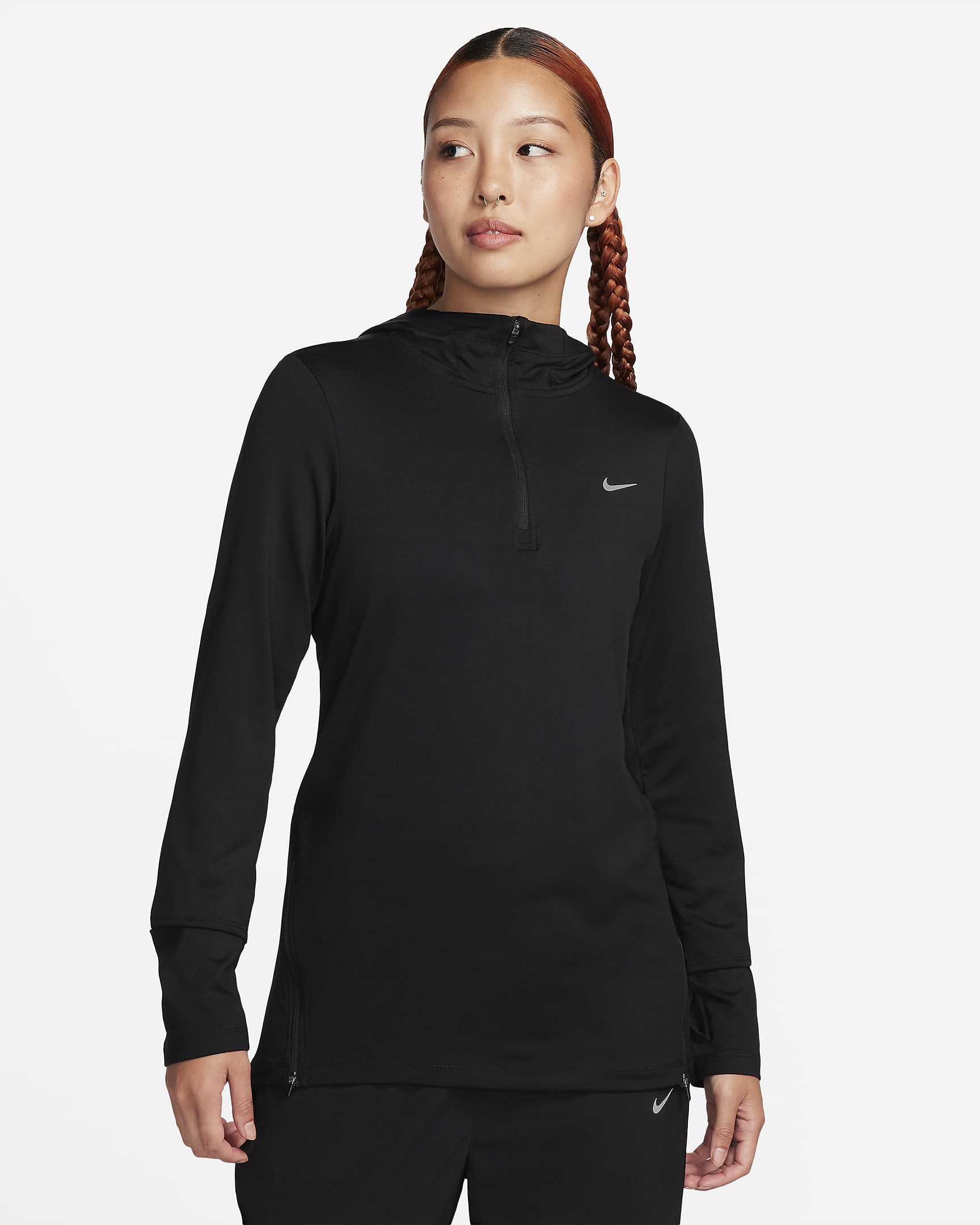 Nike Dri-FIT Swift UV Women's Hooded Running Jacket. Nike SG