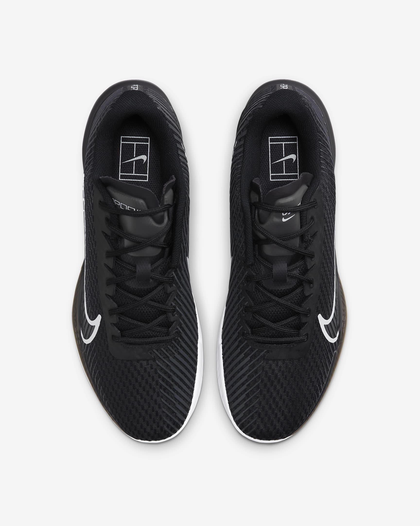 Tennissko för hårt underlag NikeCourt Air Zoom Vapor för män - Svart/Anthracite/Vit