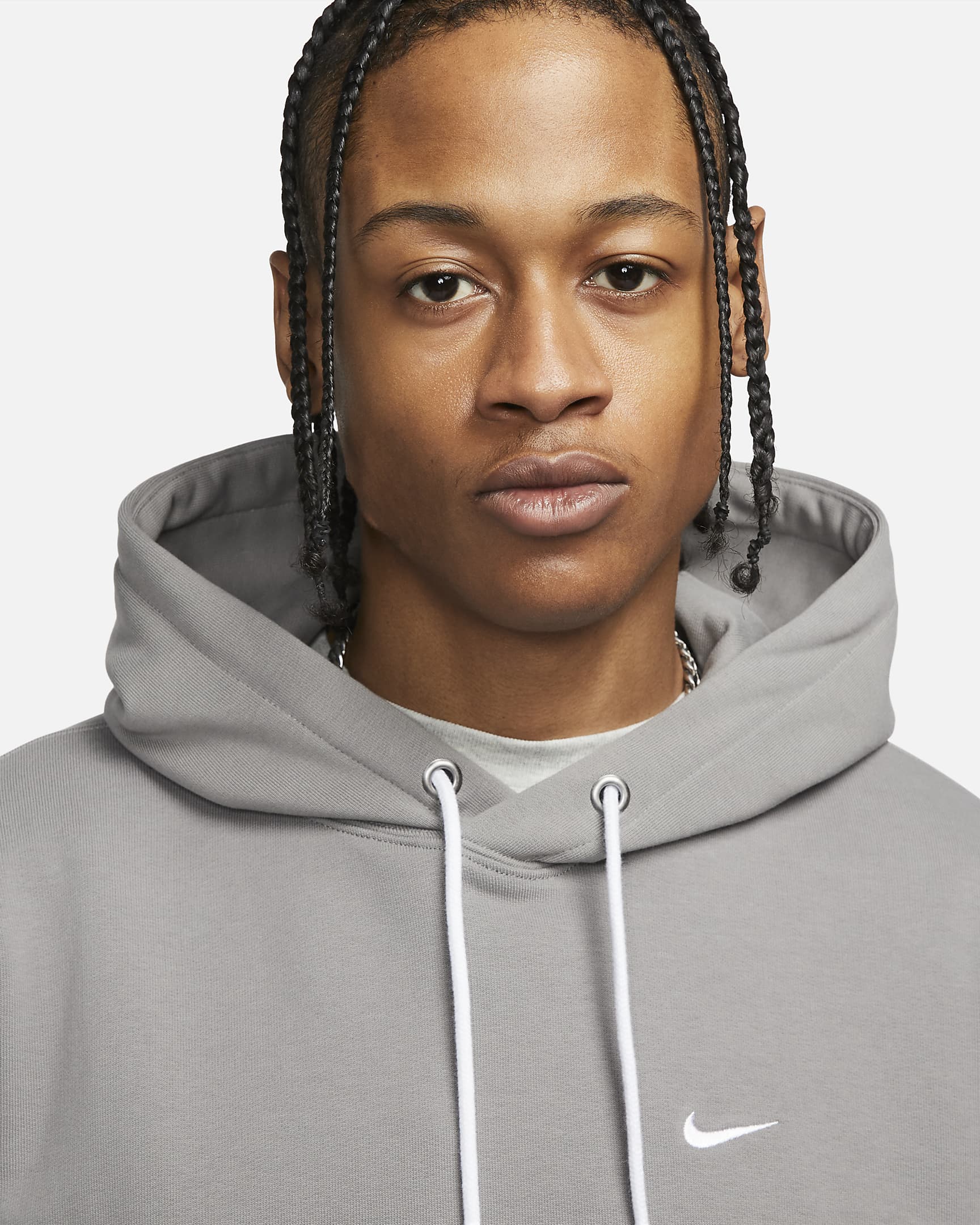 Nike Solo Swoosh Men's French Terry Pullover Hoodie.