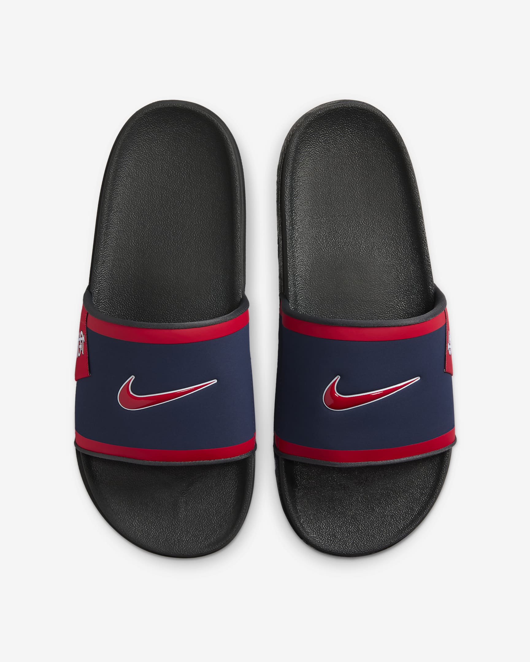 Nike Offcourt (St. Louis Cardinals) Offcourt Slides - Midnight Navy/Dark Smoke Grey/Sport Red