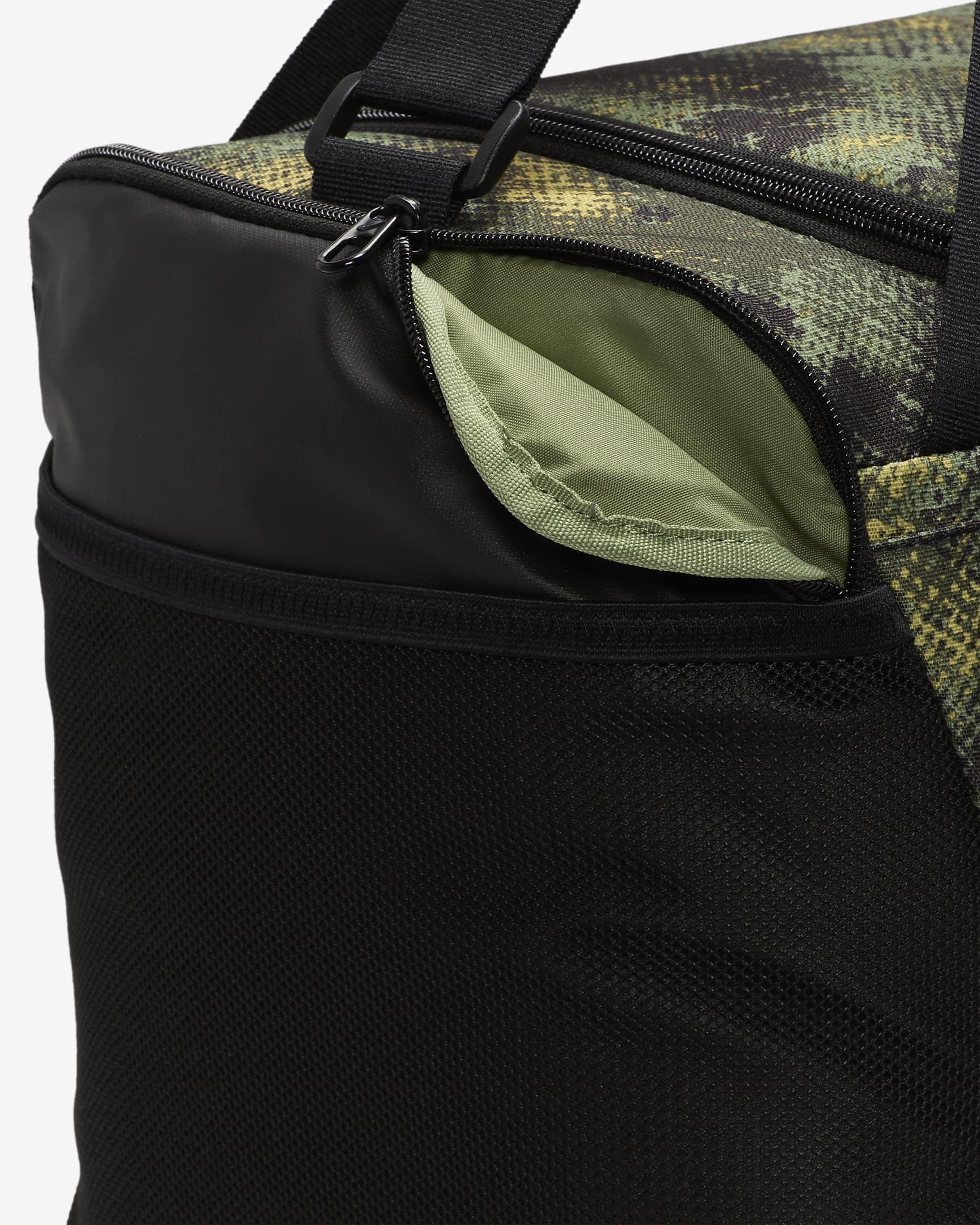 Borsone piccolo Nike Brasilia (41 l) - Oil Green/Nero/Coconut Milk