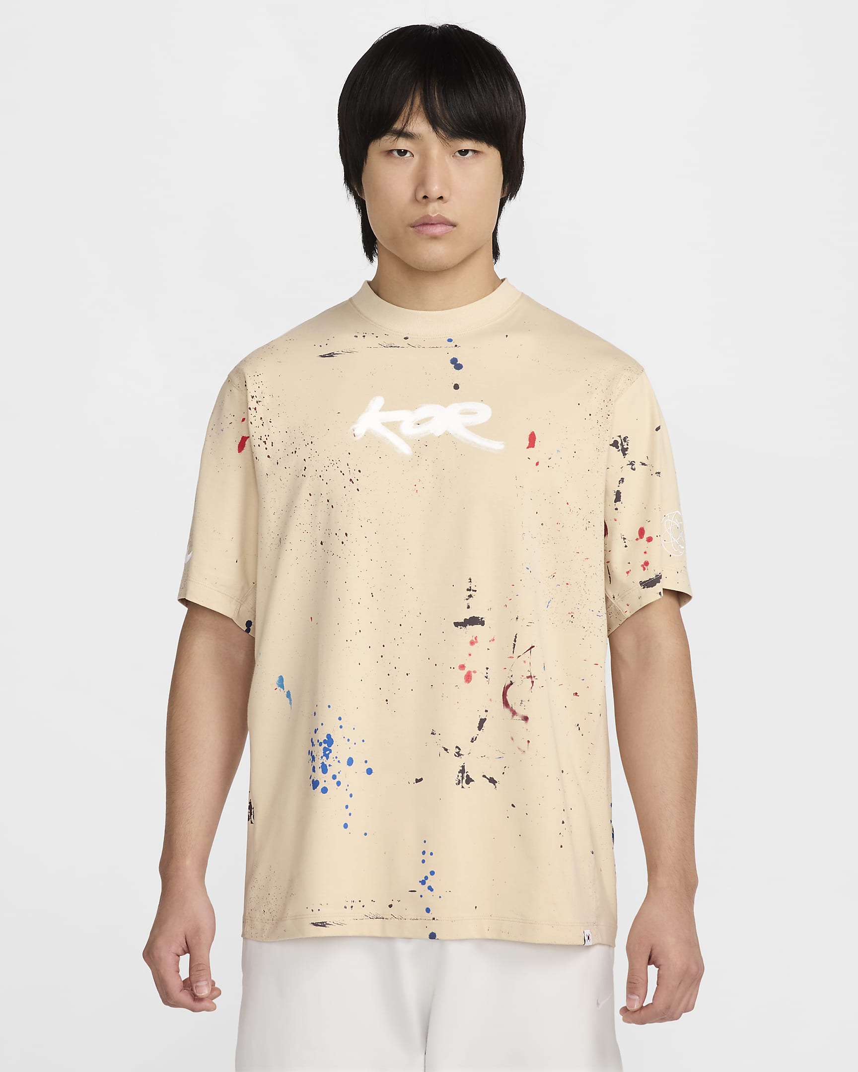 Korea Men's Nike Dri-FIT ADV Breaking Short-Sleeve Top - Sanddrift/White