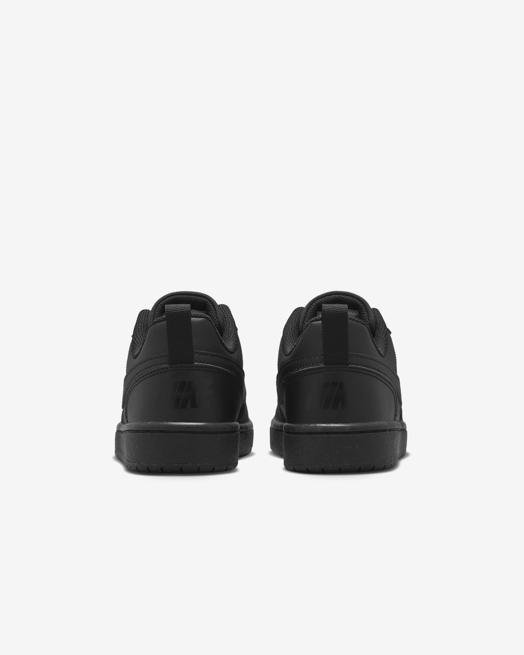 Chaussure Nike Court Borough Low Recraft pour ado - Noir/Noir/Noir