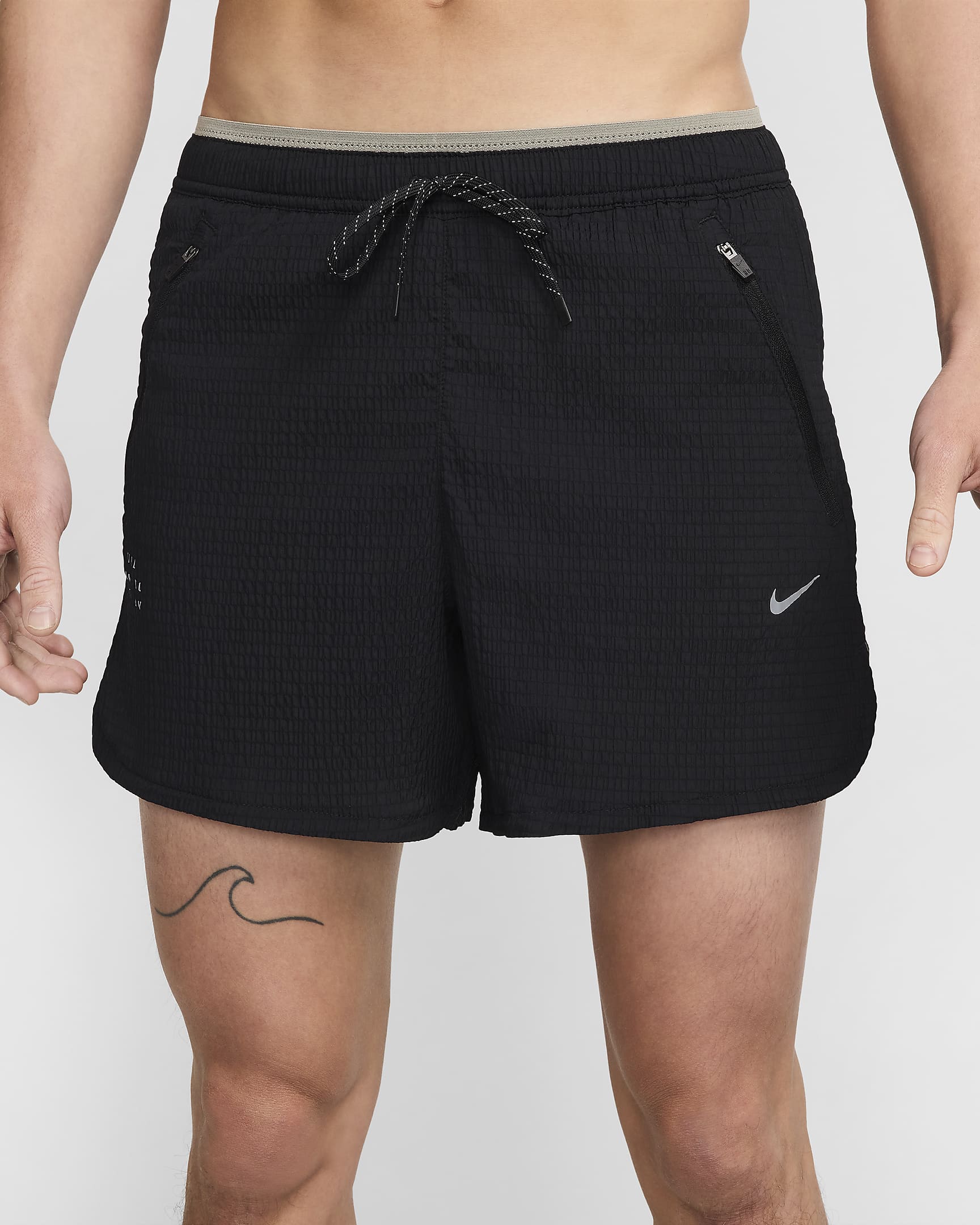 Nike Stride Running Division Men's Dri-FIT 5" Brief-Lined Running Shorts - Black/Dark Stucco