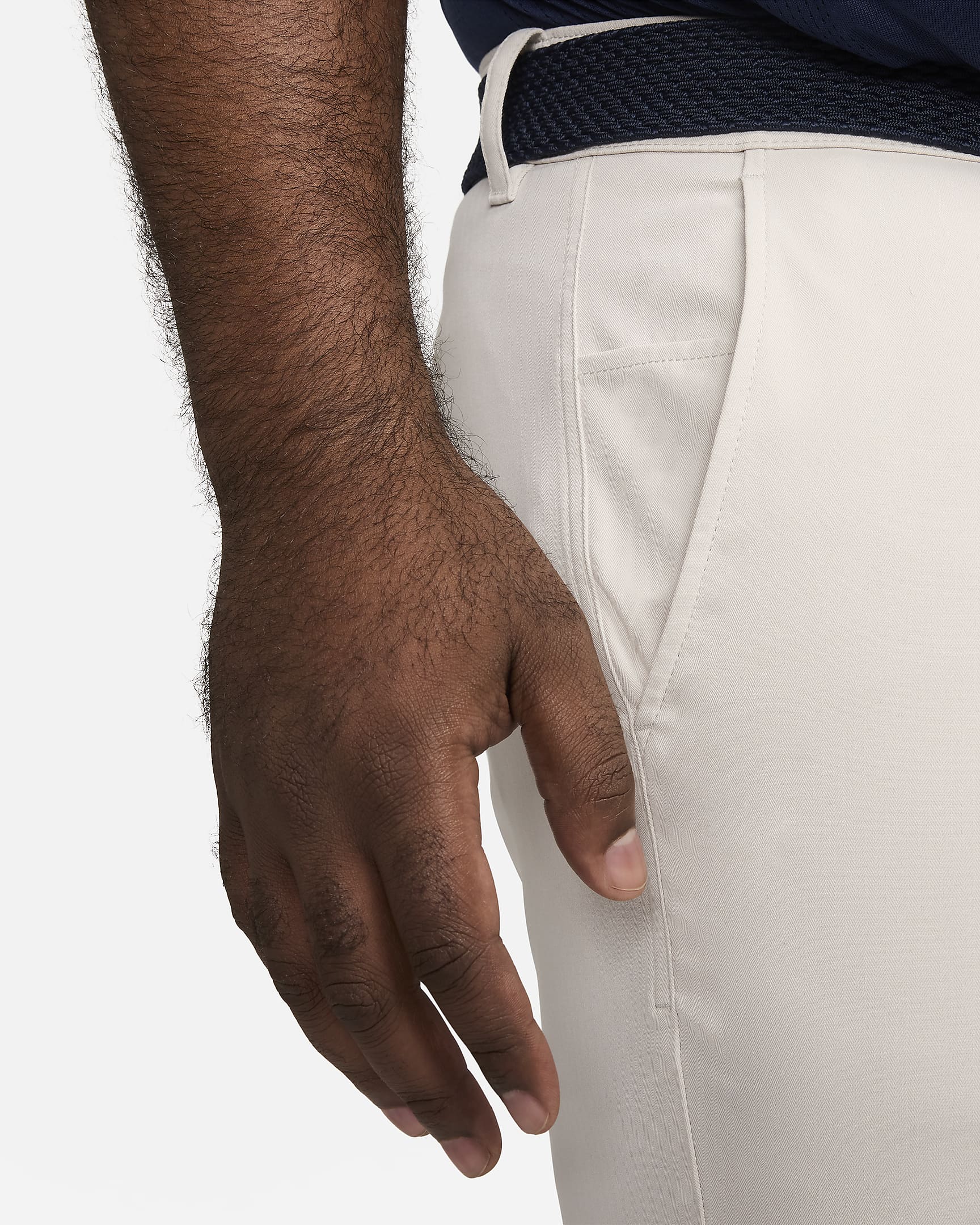 Nike Tour Repel Men's Chino Slim Golf Trousers - Light Bone/Black