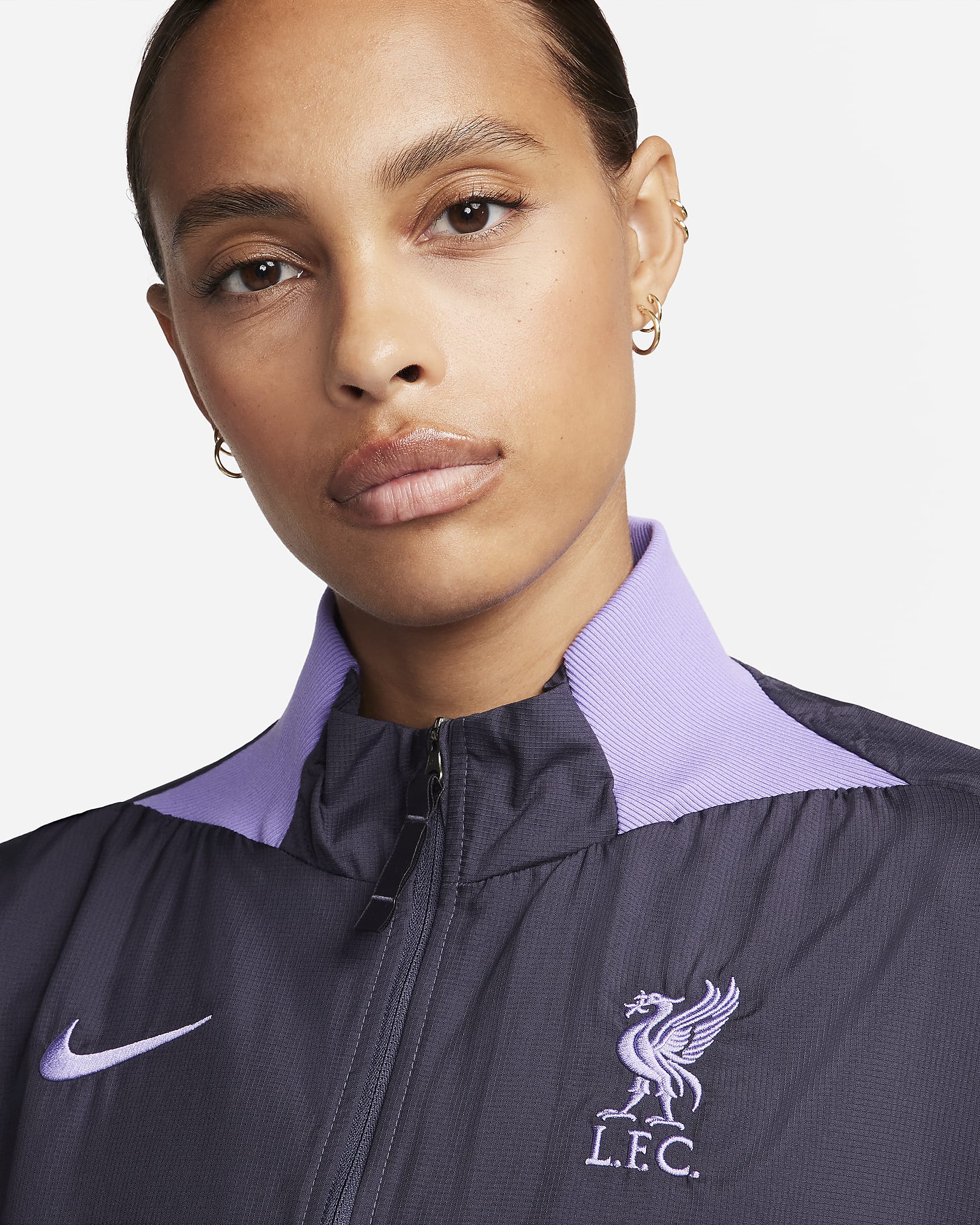Liverpool F.C. Third Women's Nike Dri-FIT Football Jacket. Nike PT