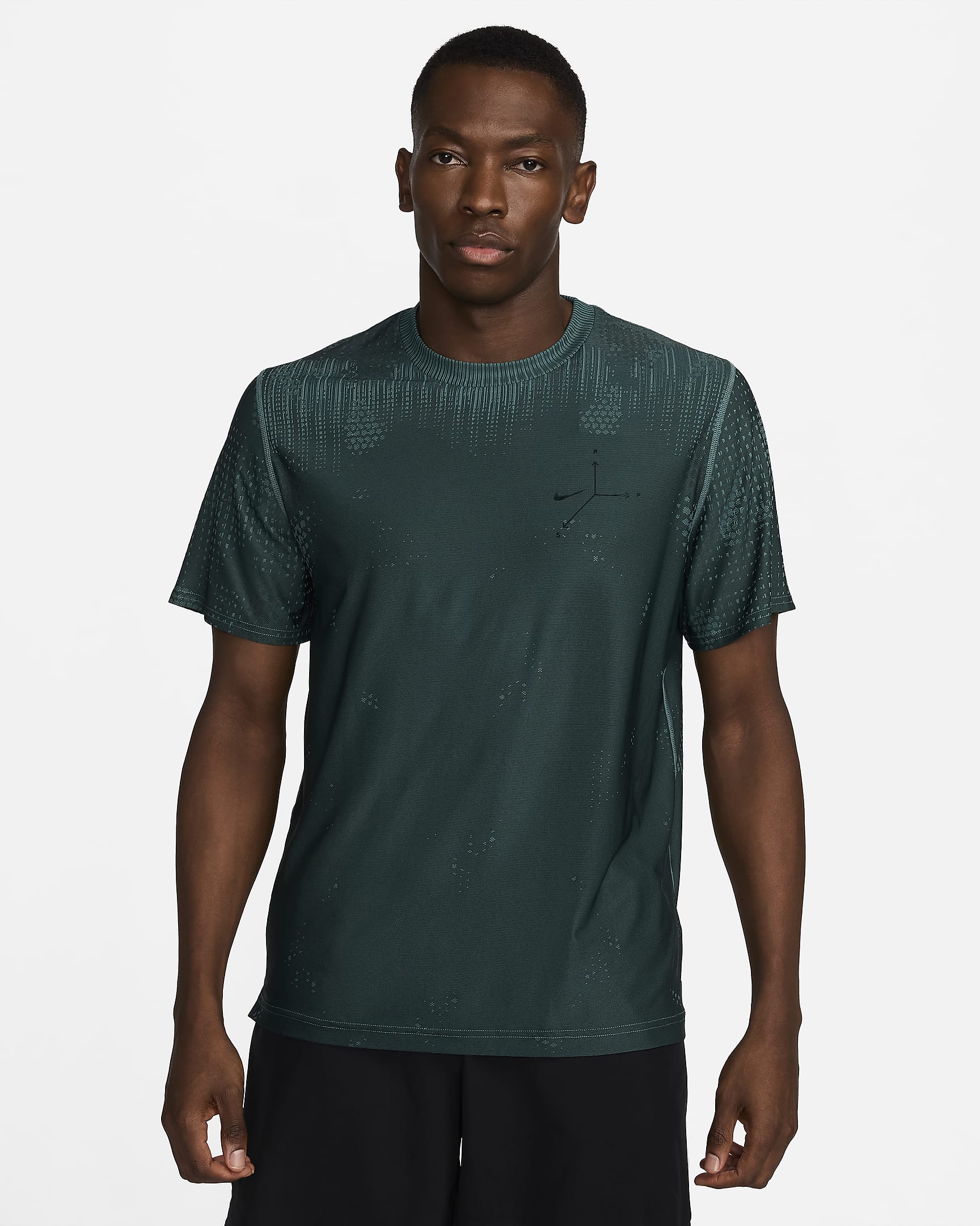 Nike A.P.S. Dri-FIT ADV multifunctionele top met korte mouwen voor heren - Bicoastal/Zwart/Zwart