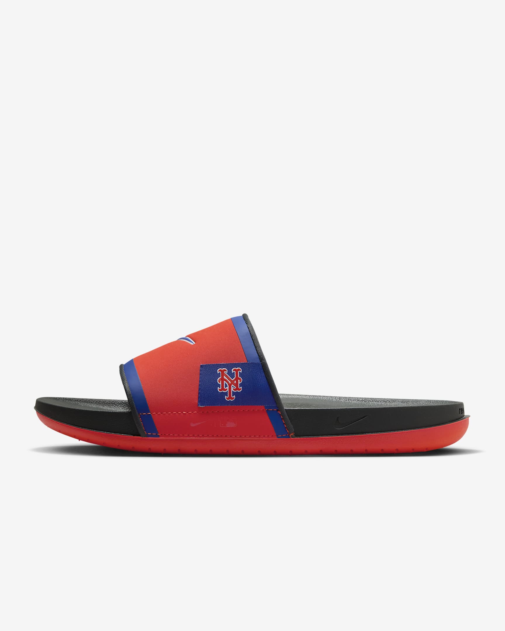 Chanclas Offcourt Nike Offcourt (New York Mets) - Naranja team/Gris humo oscuro/Azul enérgico