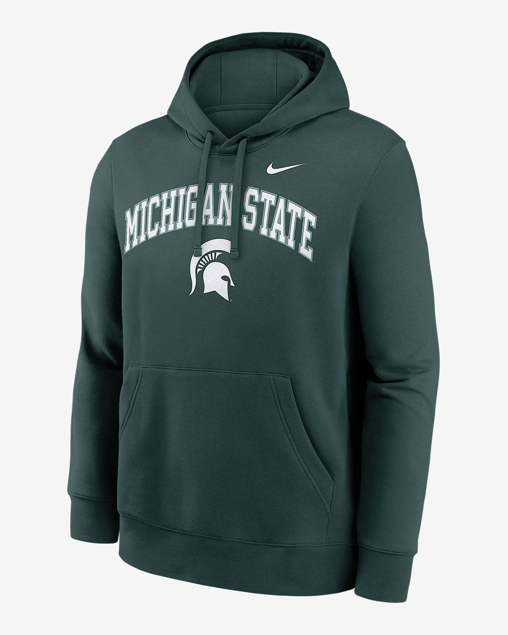 Michigan State Arch Men's Nike College Pullover Hoodie - Green