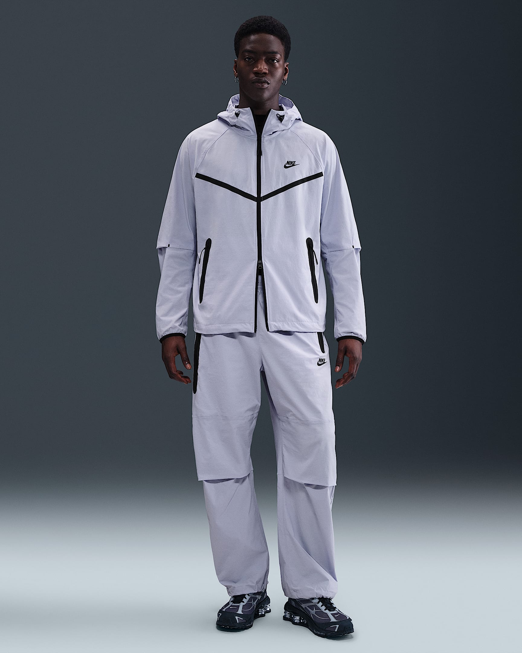 Nike Tech Men's Woven Oversized Trousers - Ghost/Ghost/Black