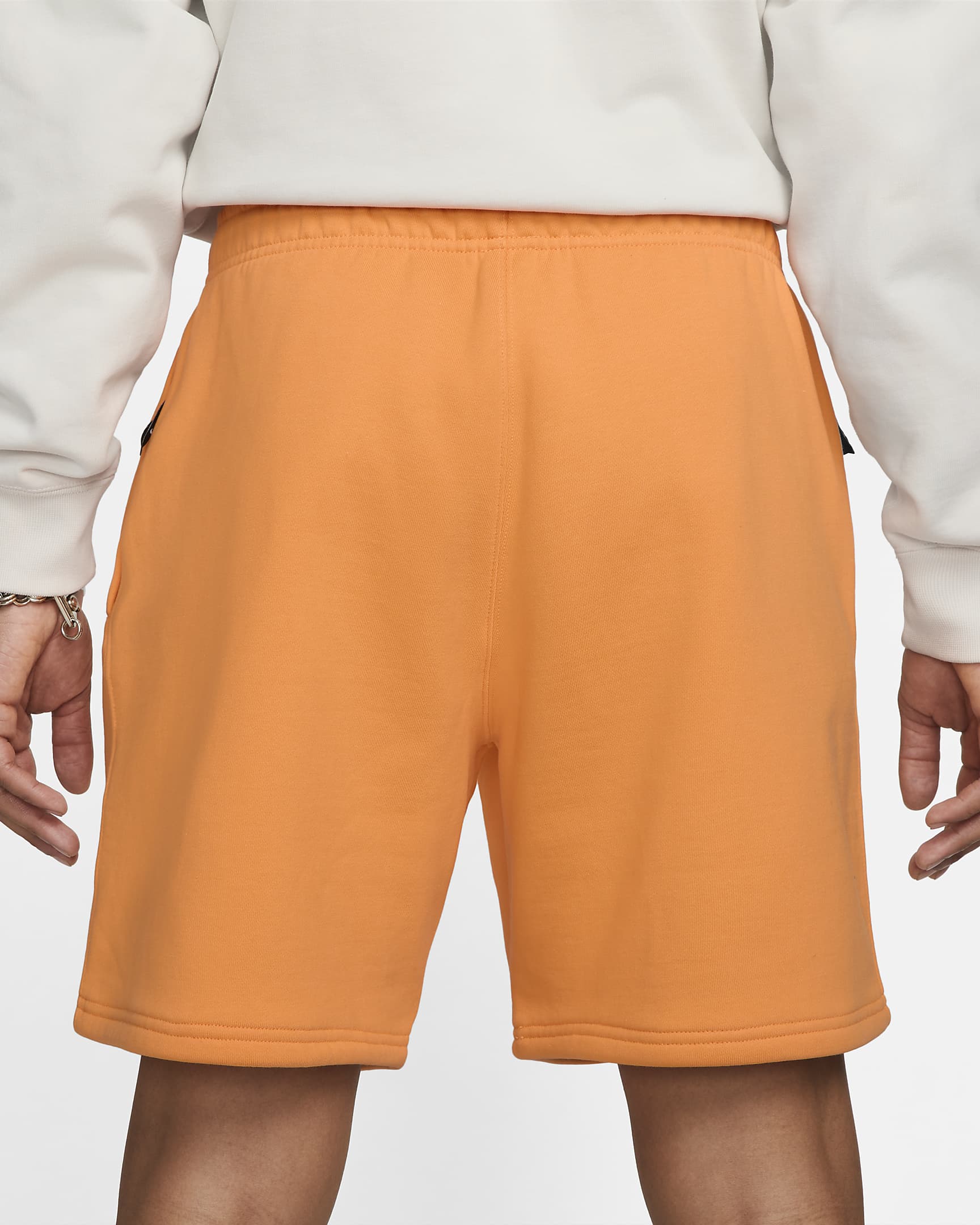 Nike Solo Swoosh Fleece Shorts.