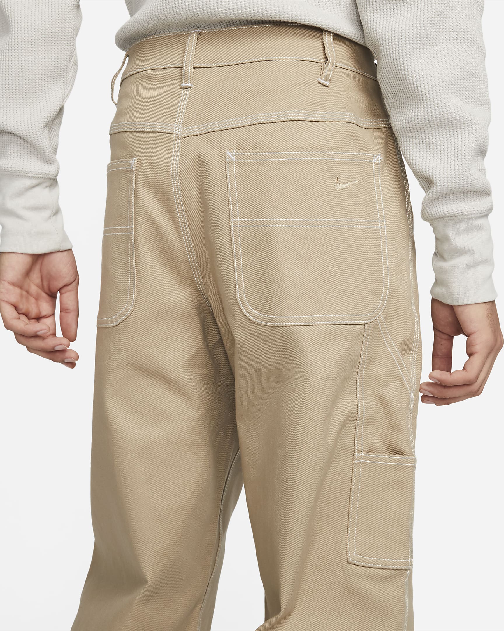 Nike Life Men's Carpenter Trousers - Khaki/Khaki