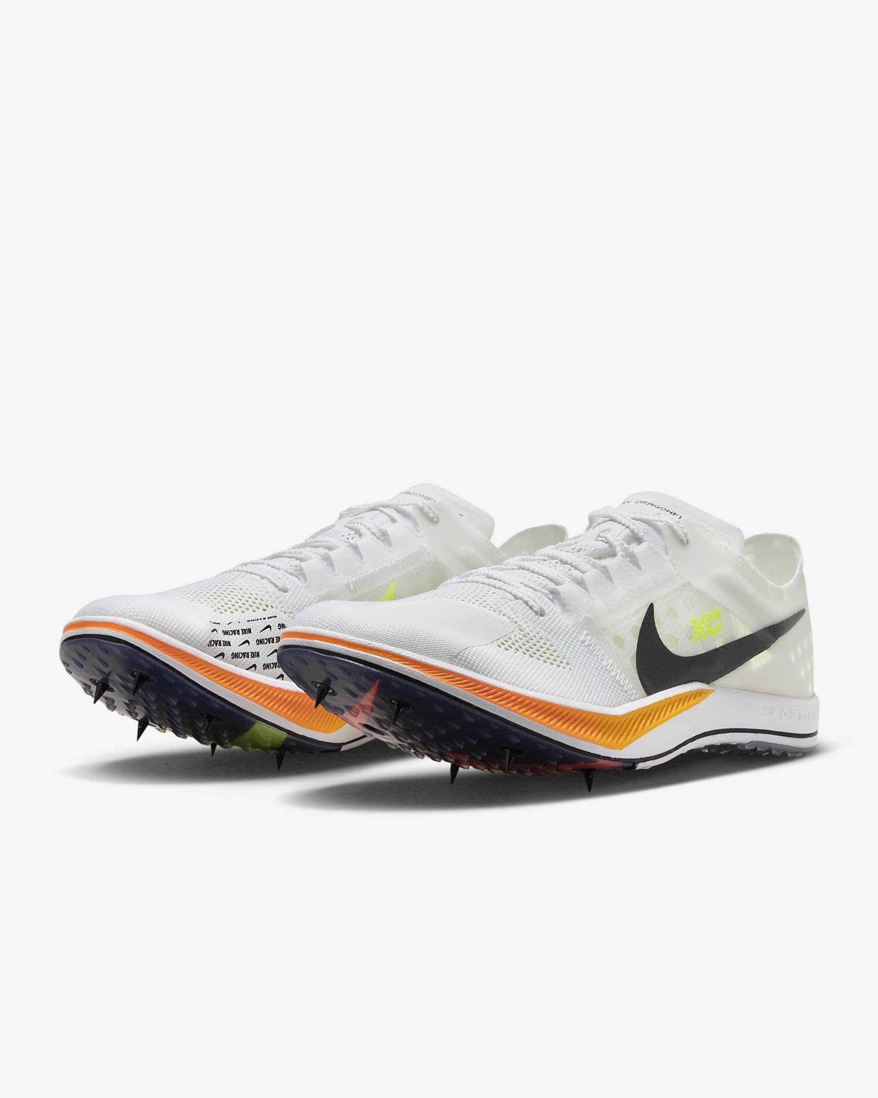 Tenis de atletismo para campo traviesa Nike ZoomX Dragonfly XC - Blanco/Naranja total/Naranja láser/Negro