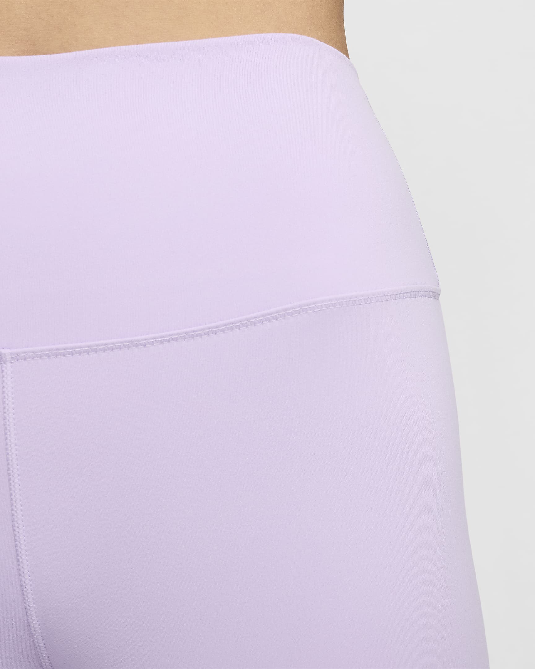 Nike One 7/8-legging met hoge taille voor dames - Lilac Bloom/Zwart