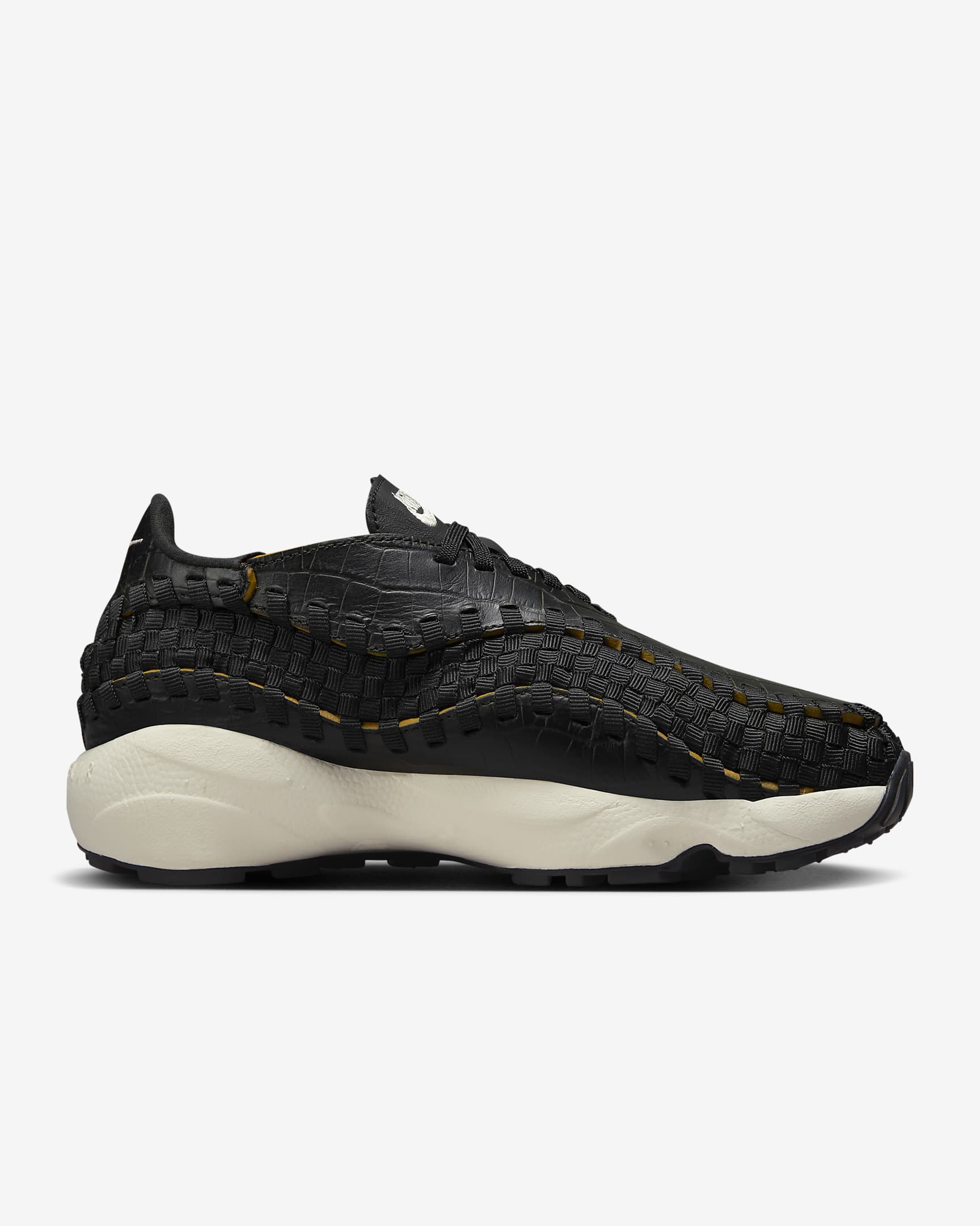 Chaussure Nike Air Footscape Woven Premium pour femme - Noir/Desert Ochre/Pale Ivory