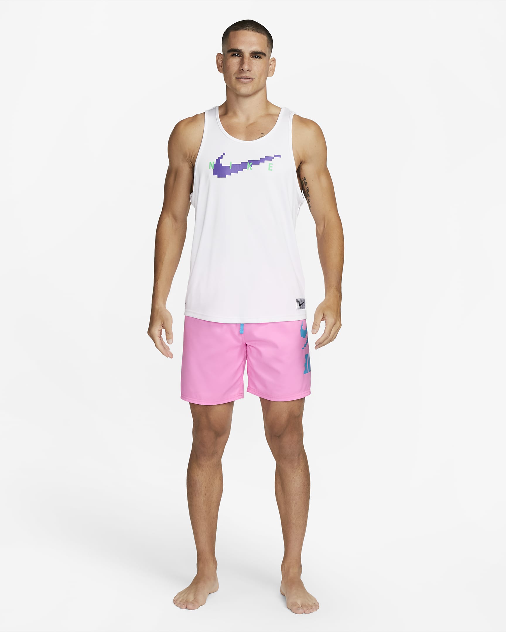 Nike Men's Swim Tank Top - White