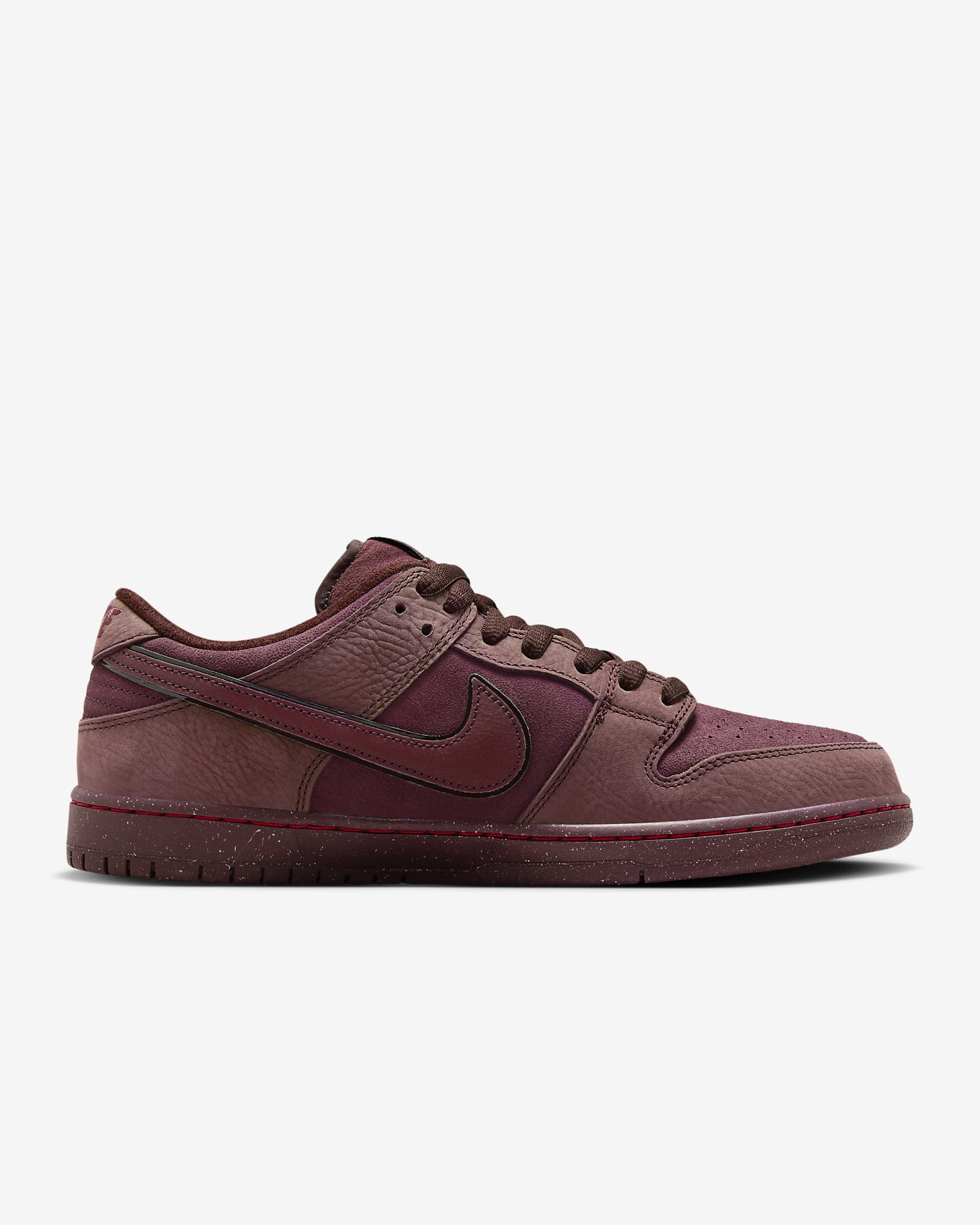 Nike SB Dunk Low Premium Skate Shoes - Burgundy Crush/Earth/Dark Pony/Dark Team Red