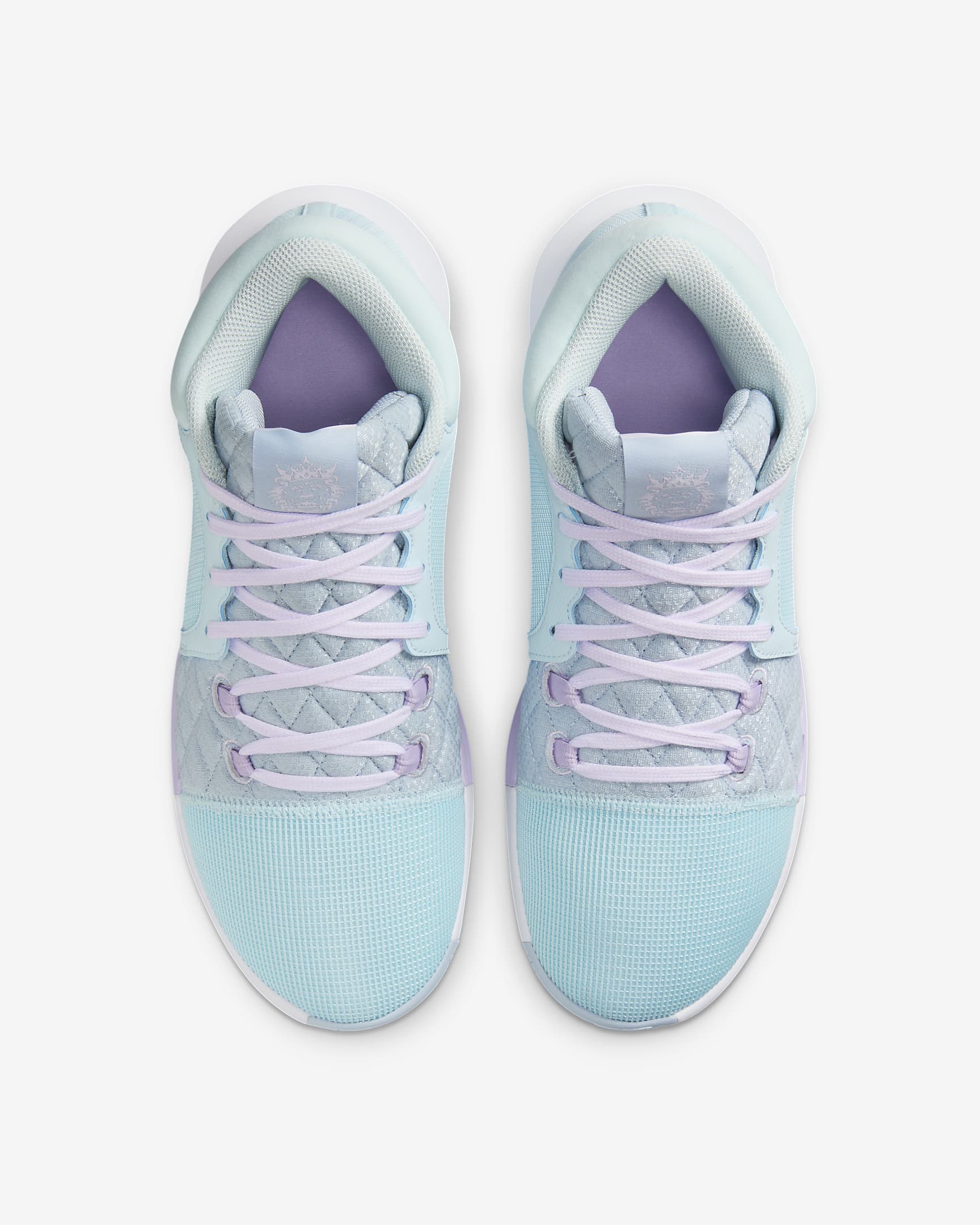 LeBron Witness 8 EP 籃球鞋 - Glacier Blue/Light Armory Blue/Lilac Bloom/白色