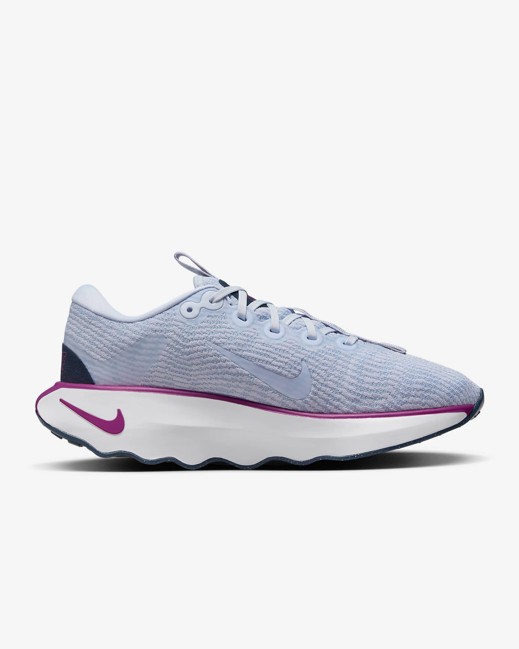 Nike Motiva Kadın Yürüyüş Ayakkabısı - Football Grey/Hot Fuchsia/Armory Navy/Football Grey