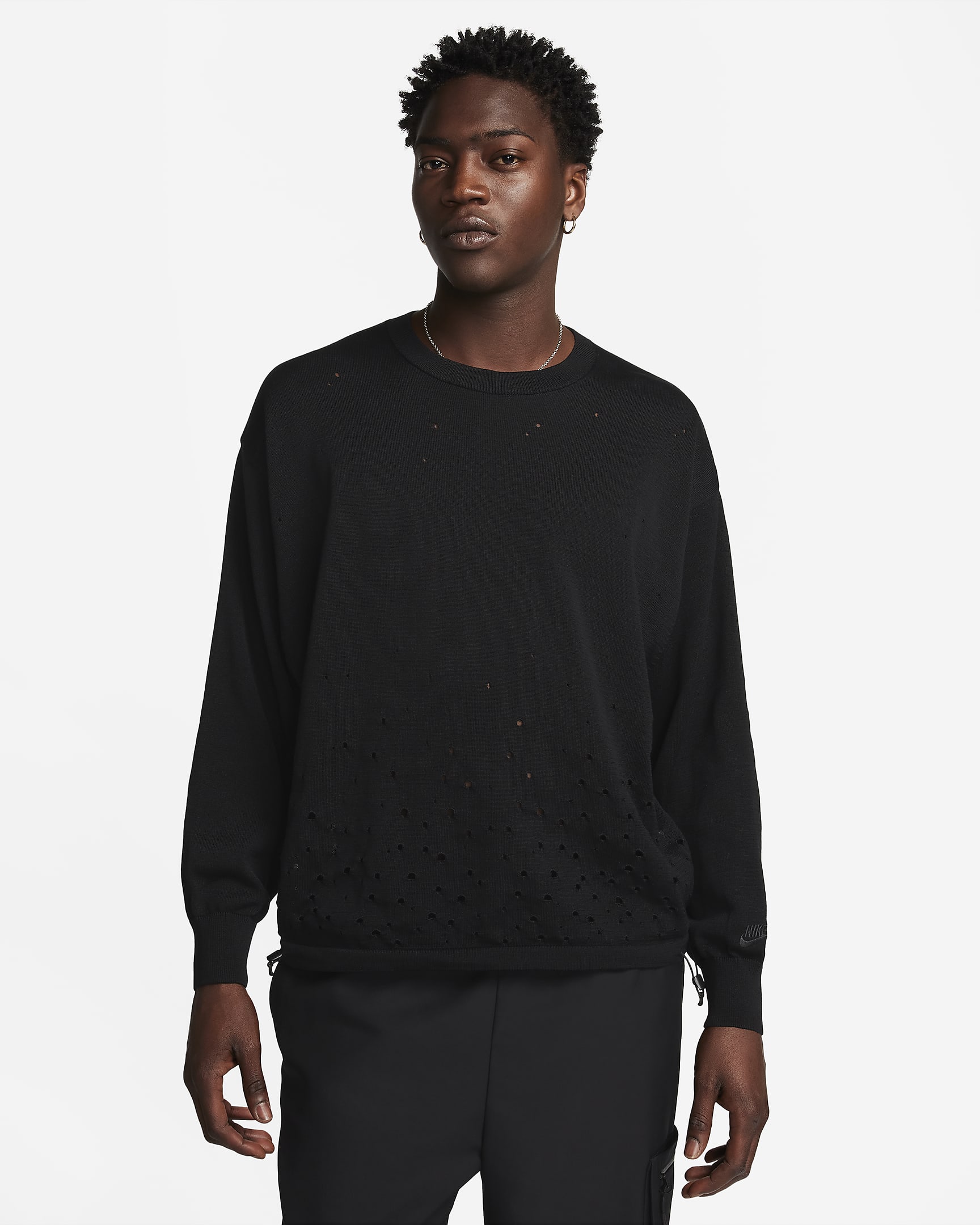 Nike Sportswear Tech Pack Men's Long-Sleeve Jumper - Black