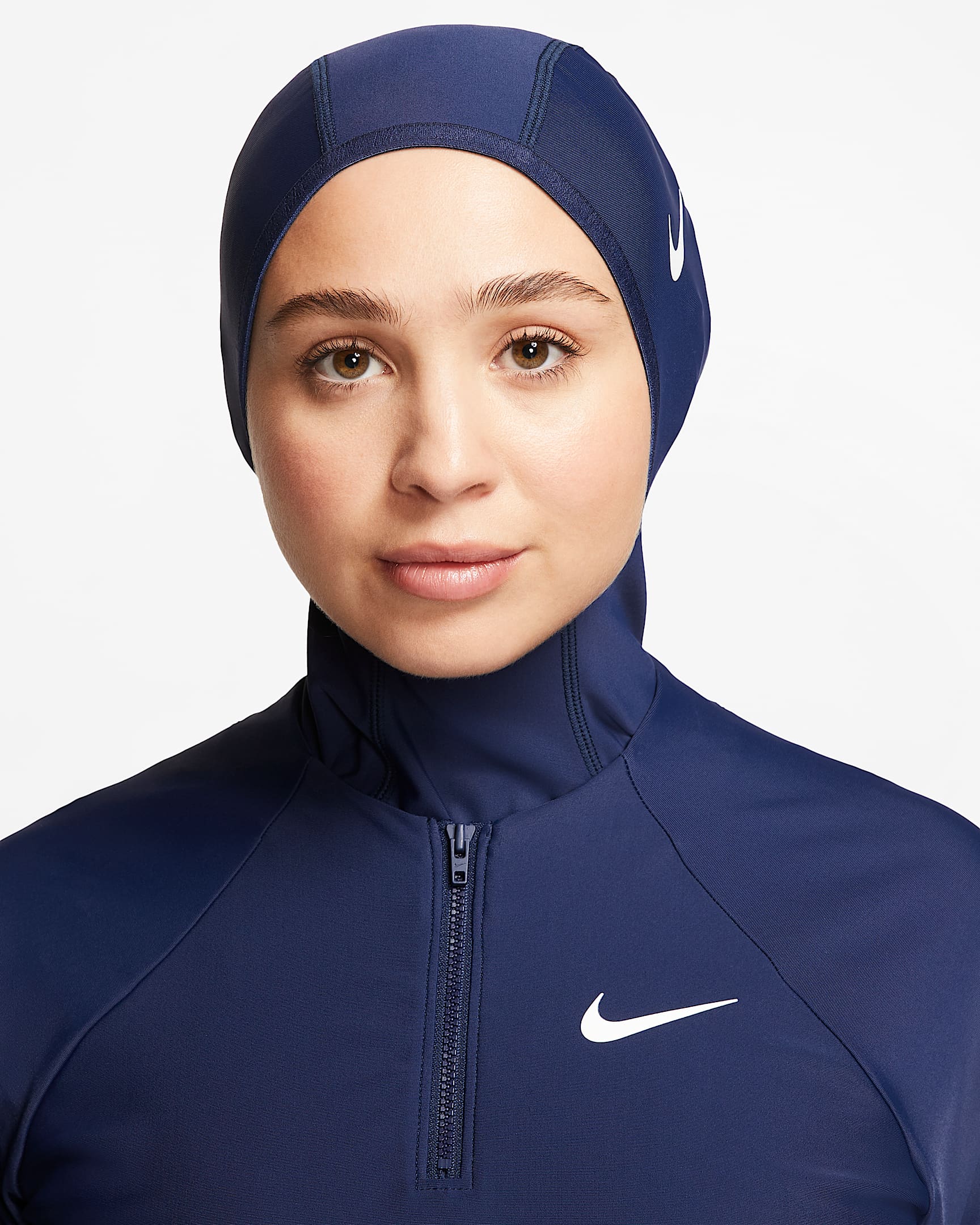 Túnica de nado de protección completa para mujer Nike Victory - Azul marino medianoche