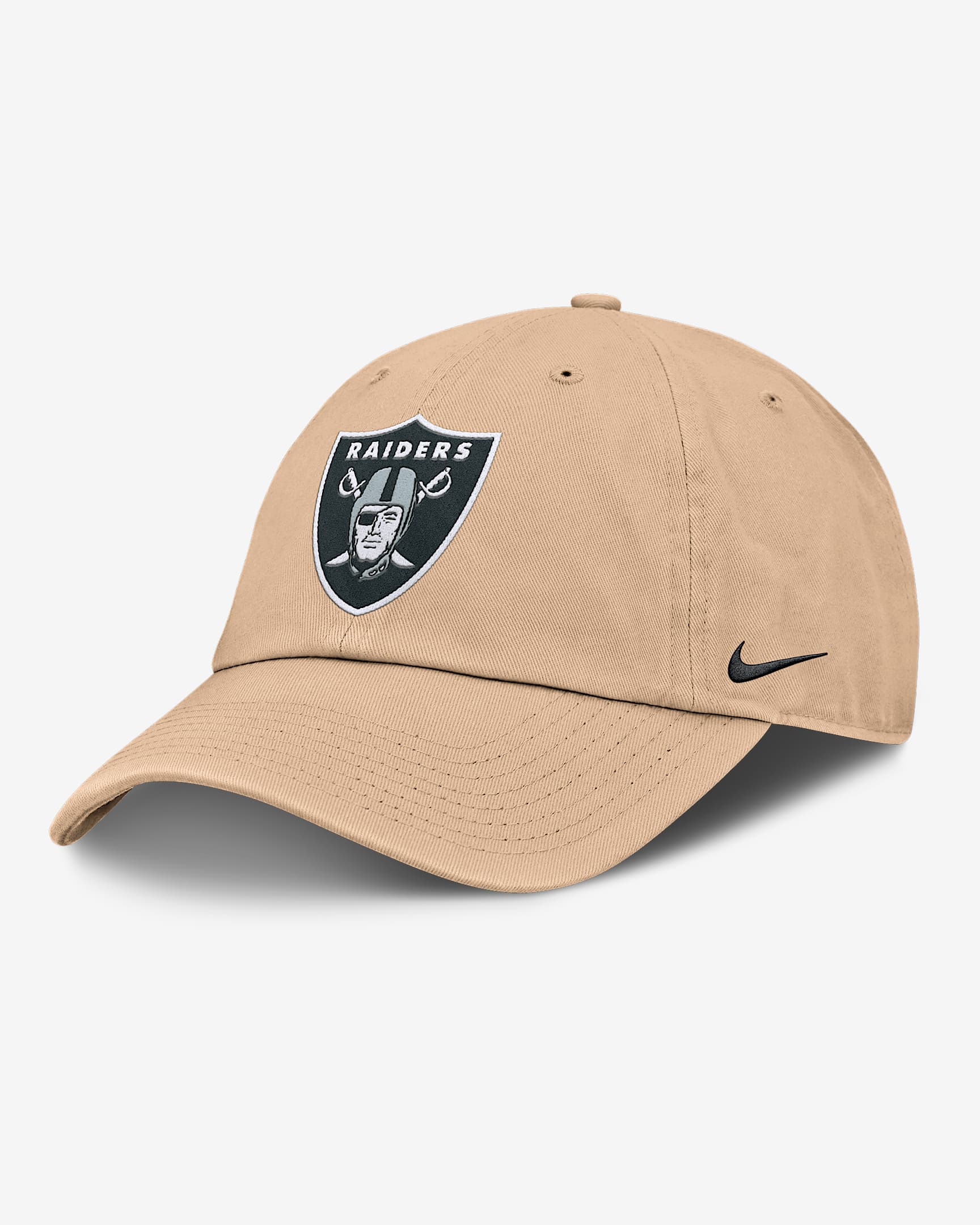 Gorra ajustable Nike de la NFL para hombre Las Vegas Raiders Club - Desierto