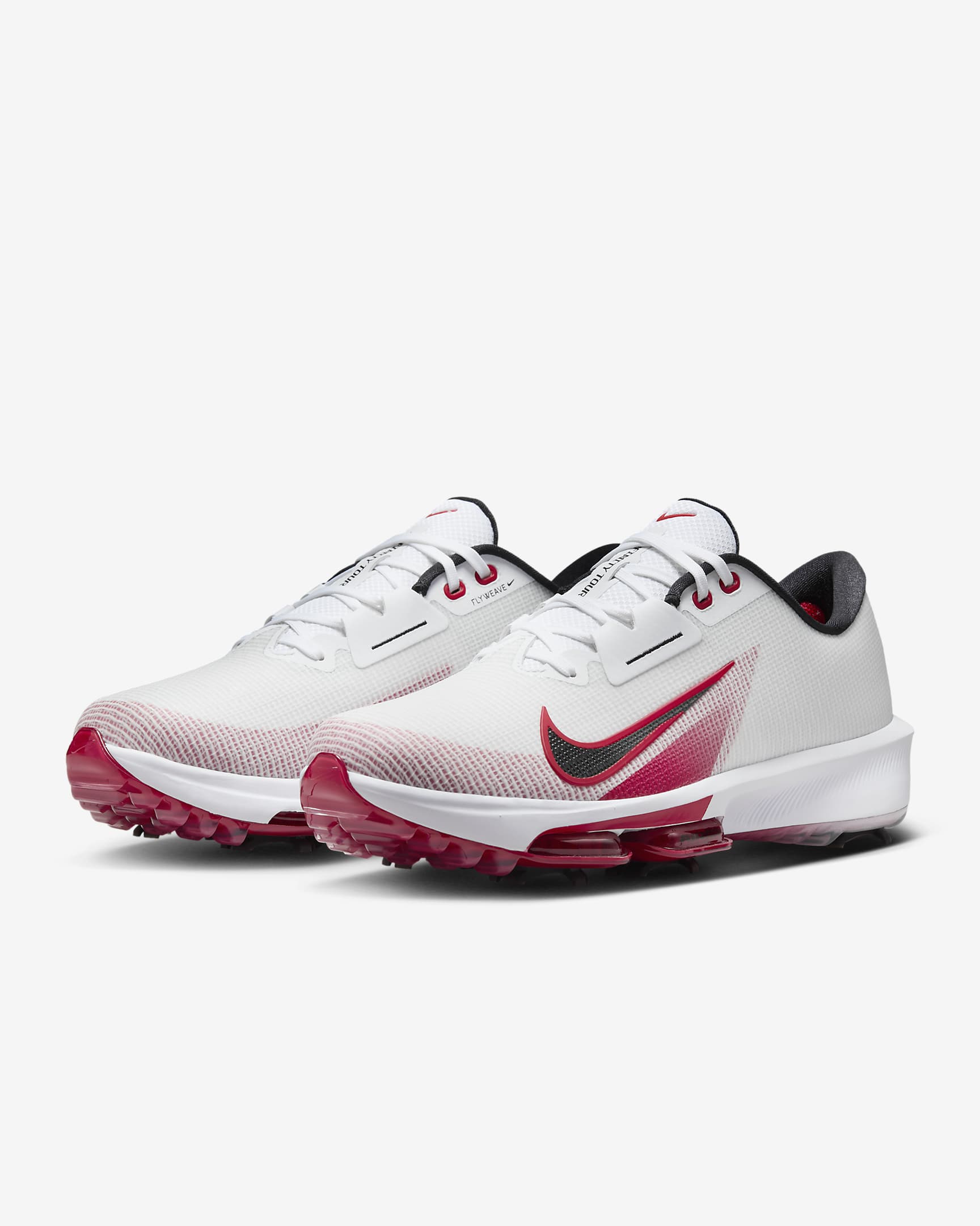 Sapatilhas de golfe Nike Infinity Tour 2 - Branco/Vermelho University/Pure Platinum/Preto