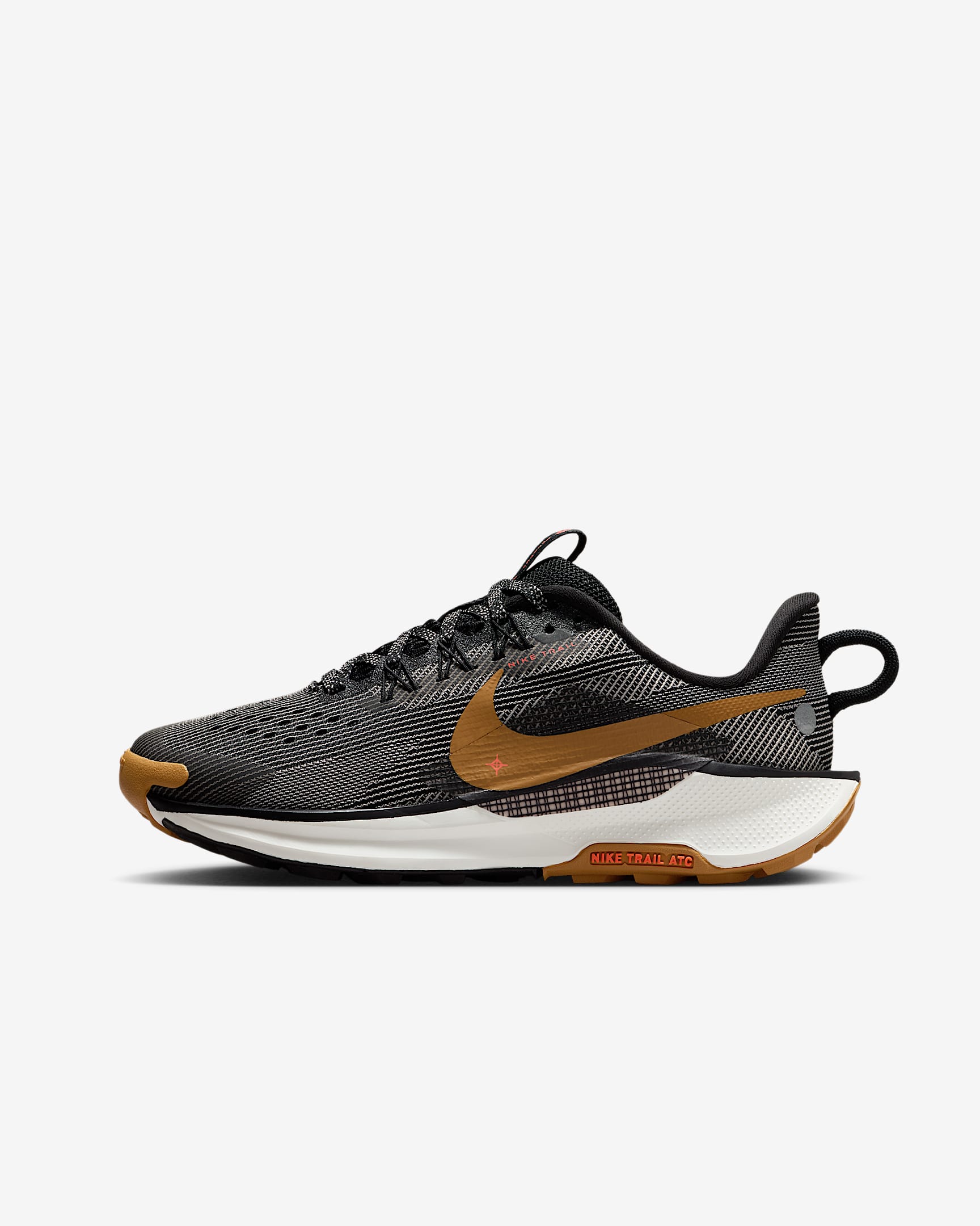 Nike Pegasus Trail 5 Traillaufschuh (ältere Kinder) - Schwarz/Fir/College Grey/Desert Ochre