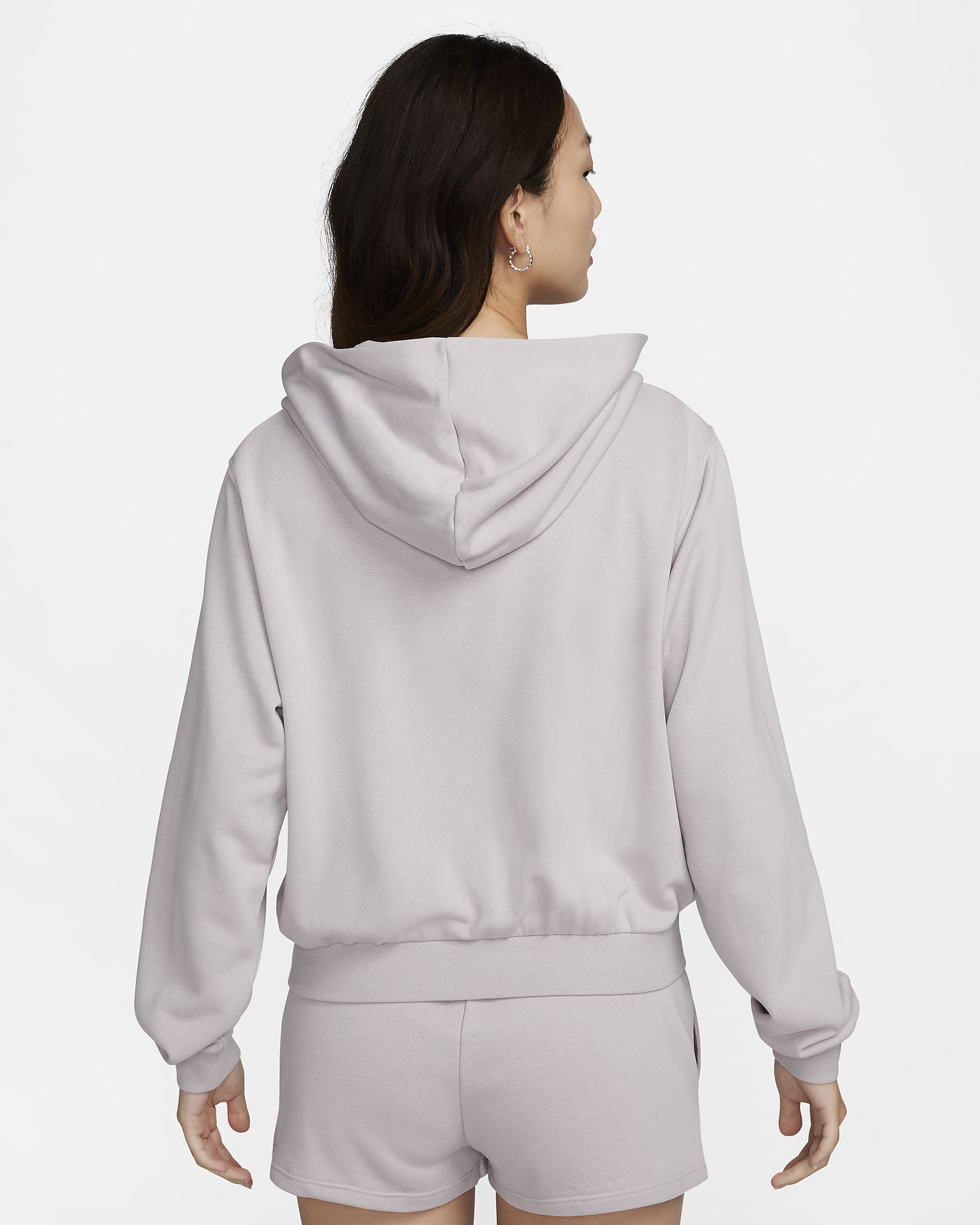 Nike Sportswear Chill Terry Women's Loose Full-Zip French Terry Hoodie - Platinum Violet/Sail