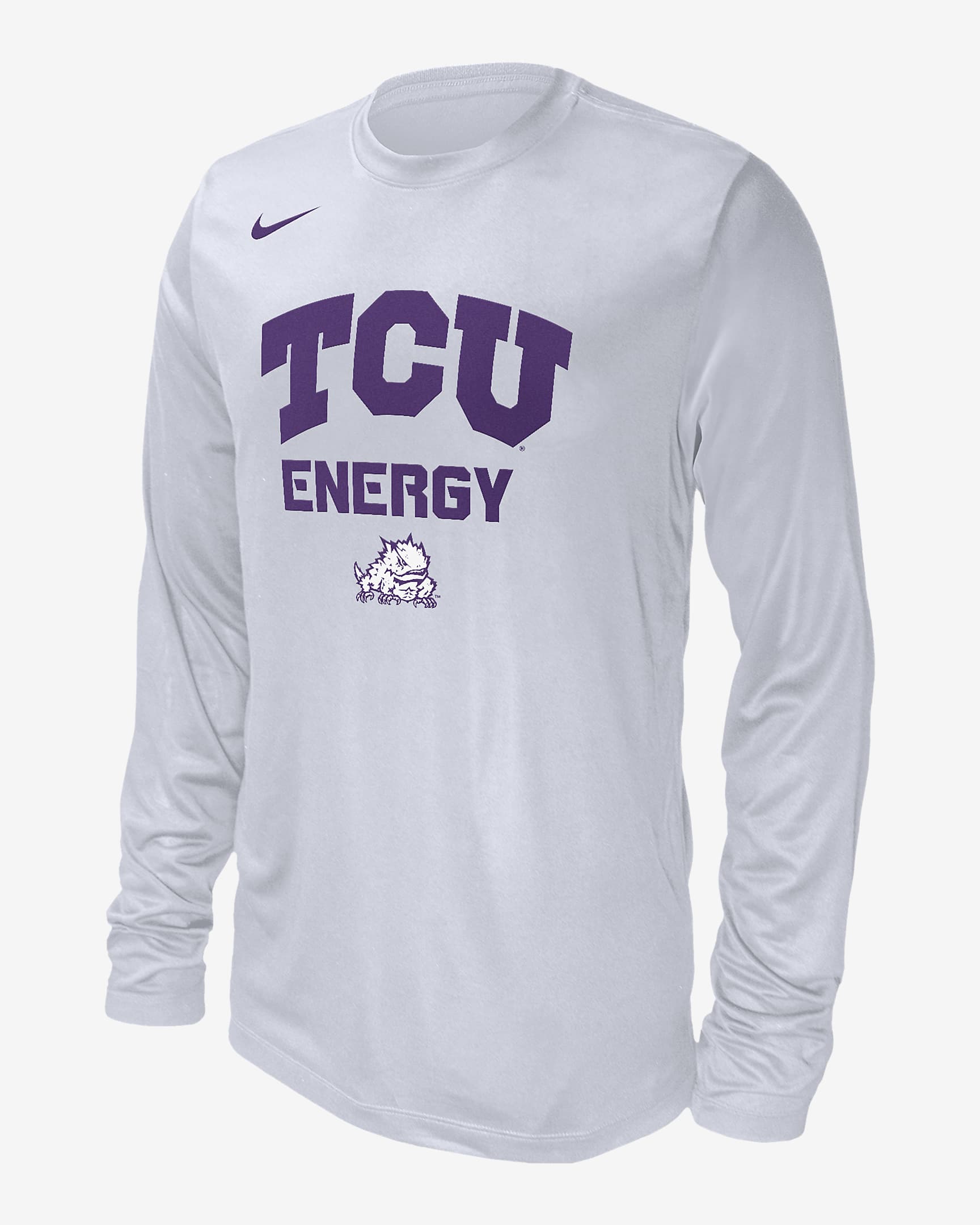 TCU Men's Nike College Long-Sleeve T-Shirt - White