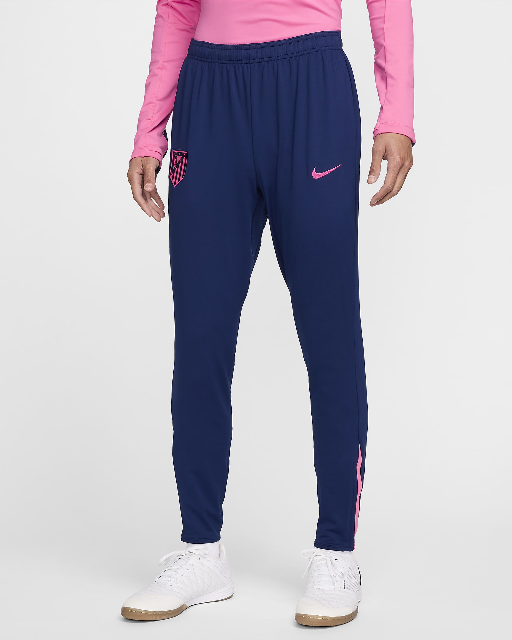 Atlético Madrid Strike Derde Nike Dri-FIT voetbalbroek voor heren - Blue Void/Pink Glow