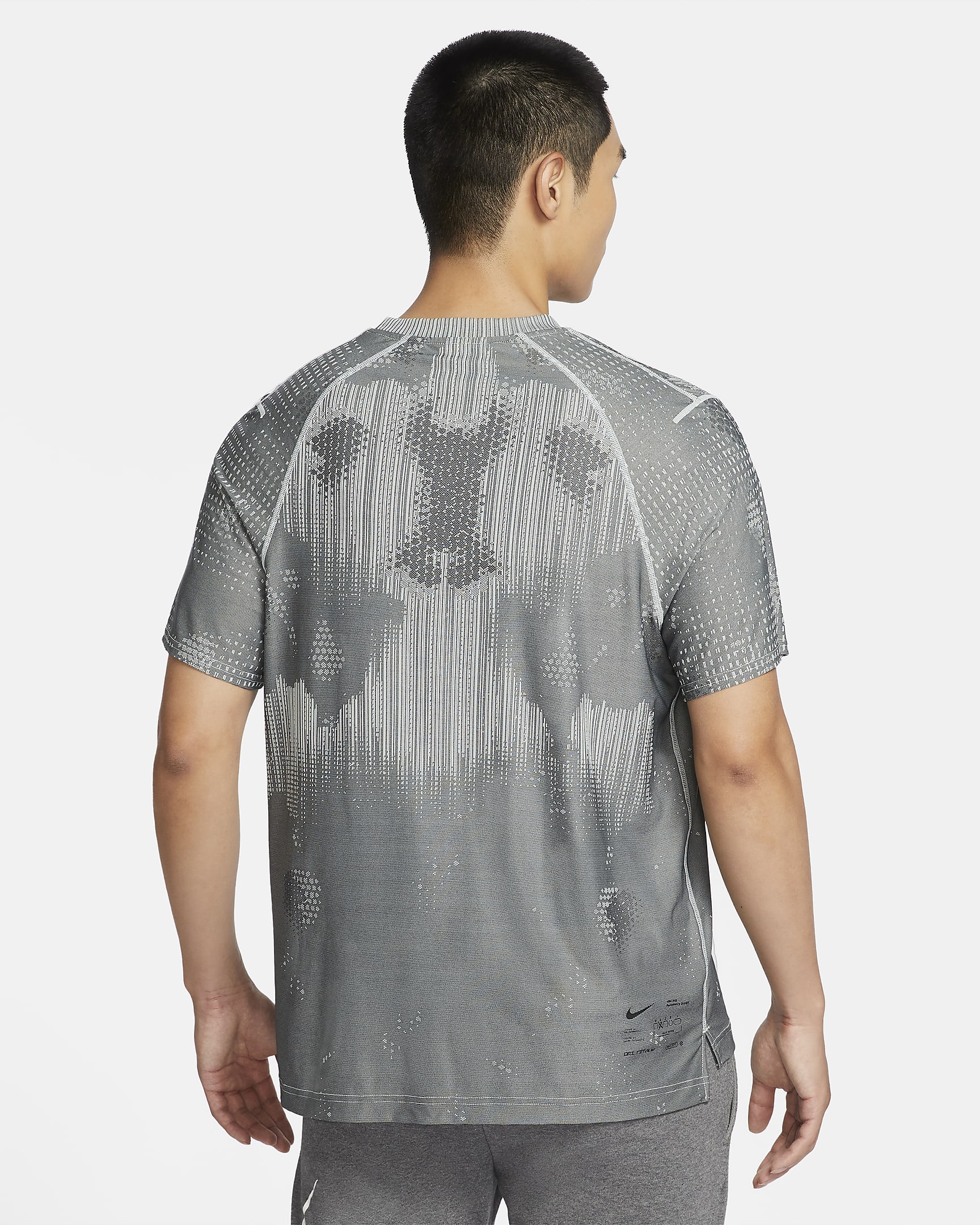 Nike APS Men's Dri-FIT ADV Short-Sleeve Versatile Top - Light Silver/Black/Black