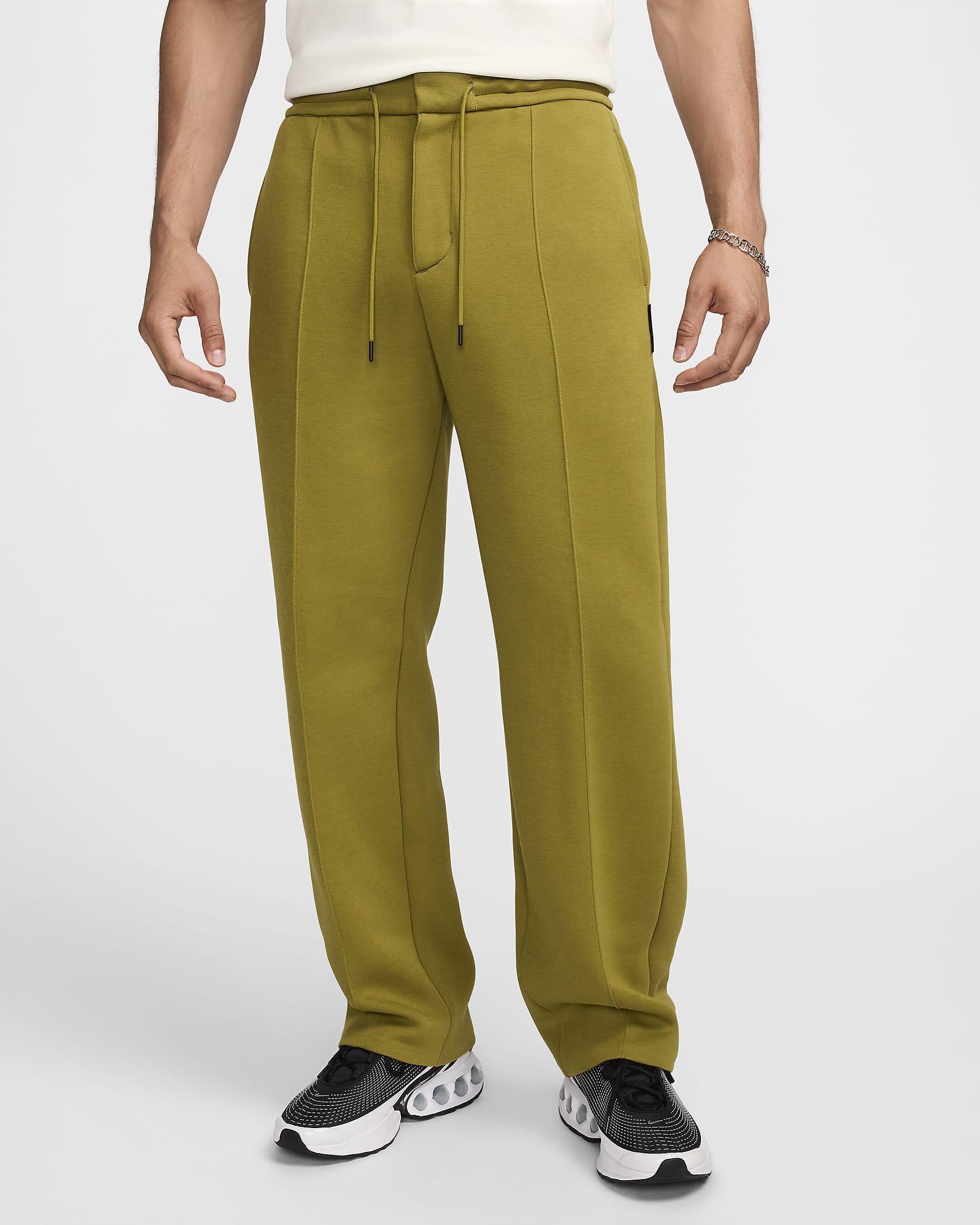 Nike Tech Pantalons de teixit Fleece entallats - Home - Pacific Moss/Pacific Moss