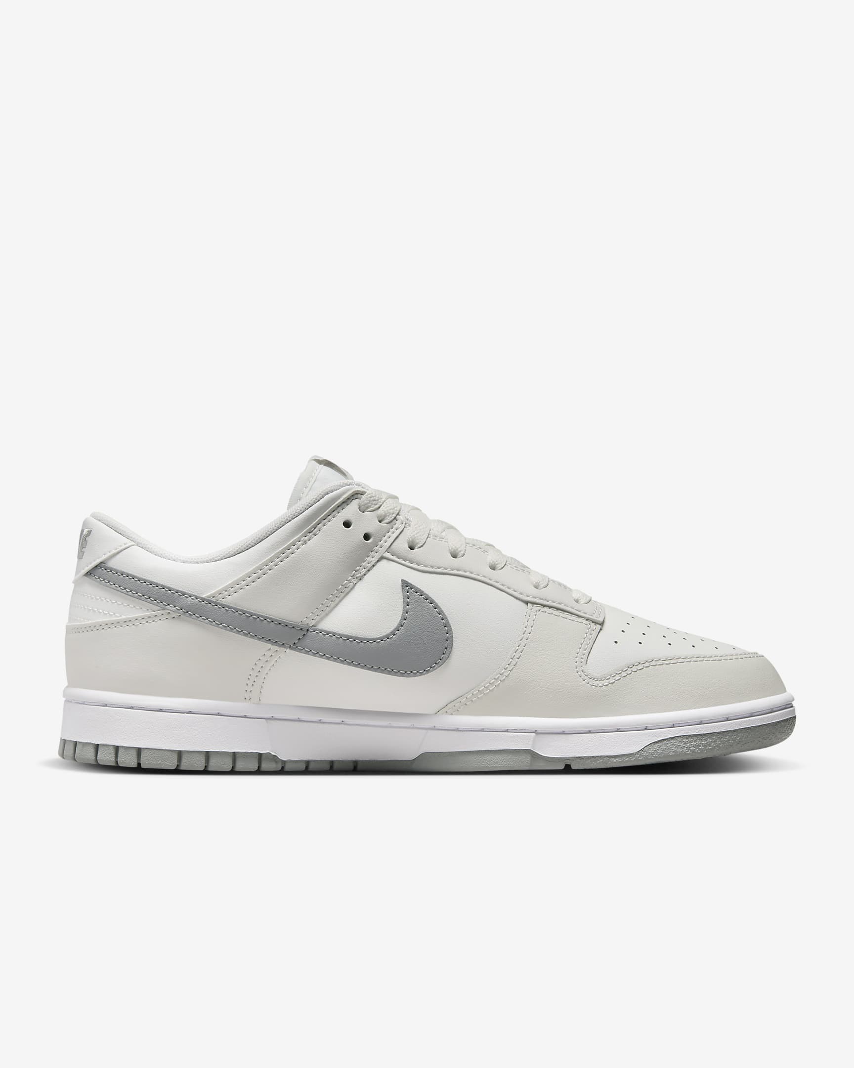 Nike Dunk Low Retro Herenschoenen - Summit White/Platinum Tint/Wit/Light Smoke Grey