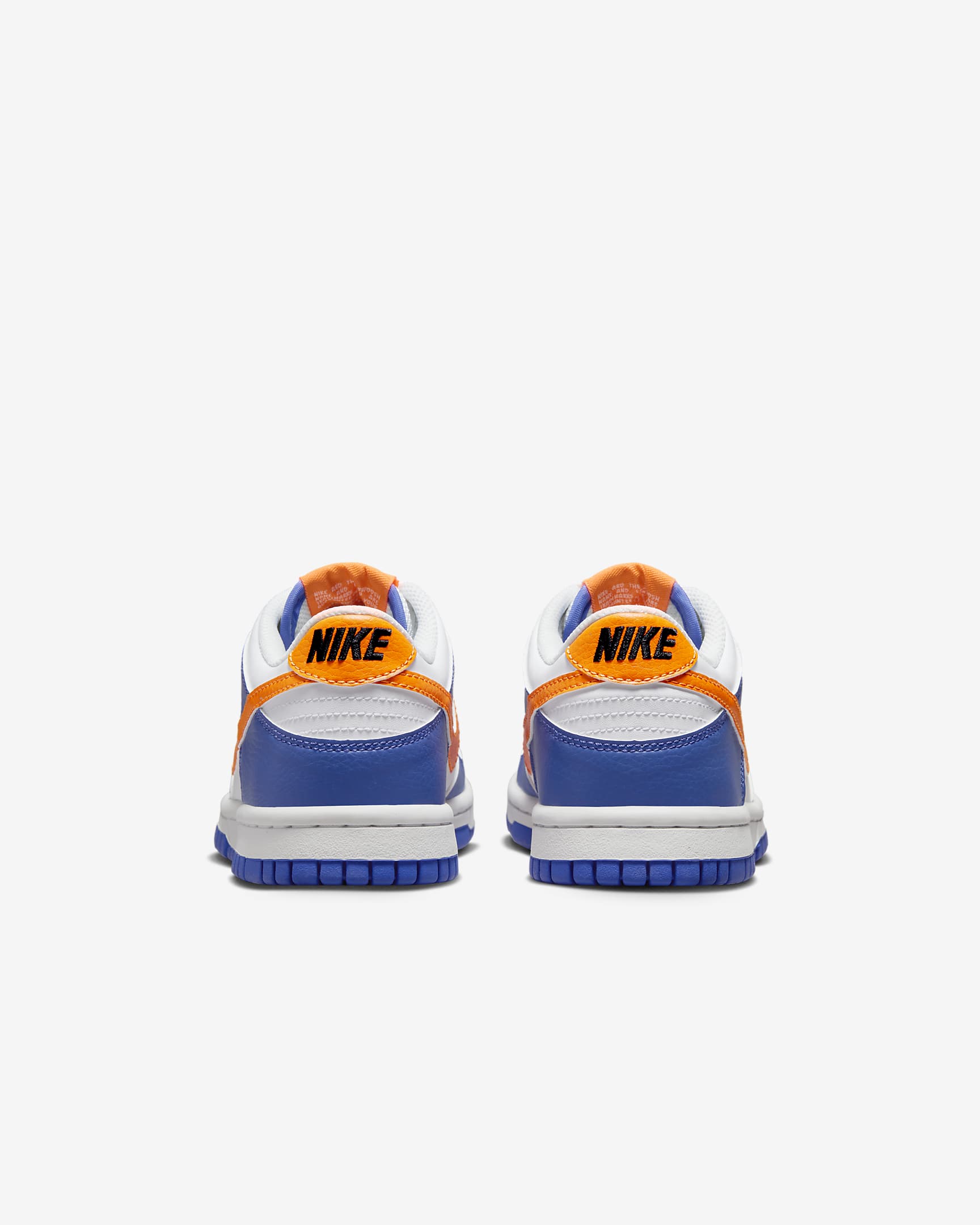 Nike Dunk Low Older Kids' Shoes - Blue Joy/White/Black/Bright Mandarin