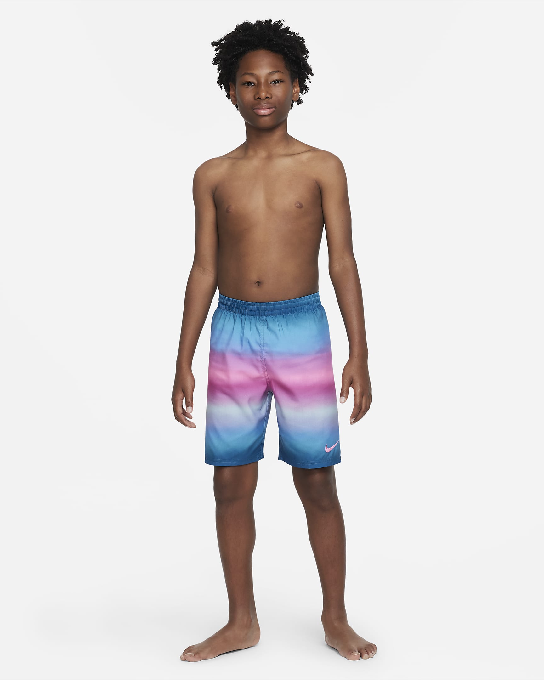 Nike Big Kids' (Boys') 7" Swim Volley Shorts - Blue Lightning