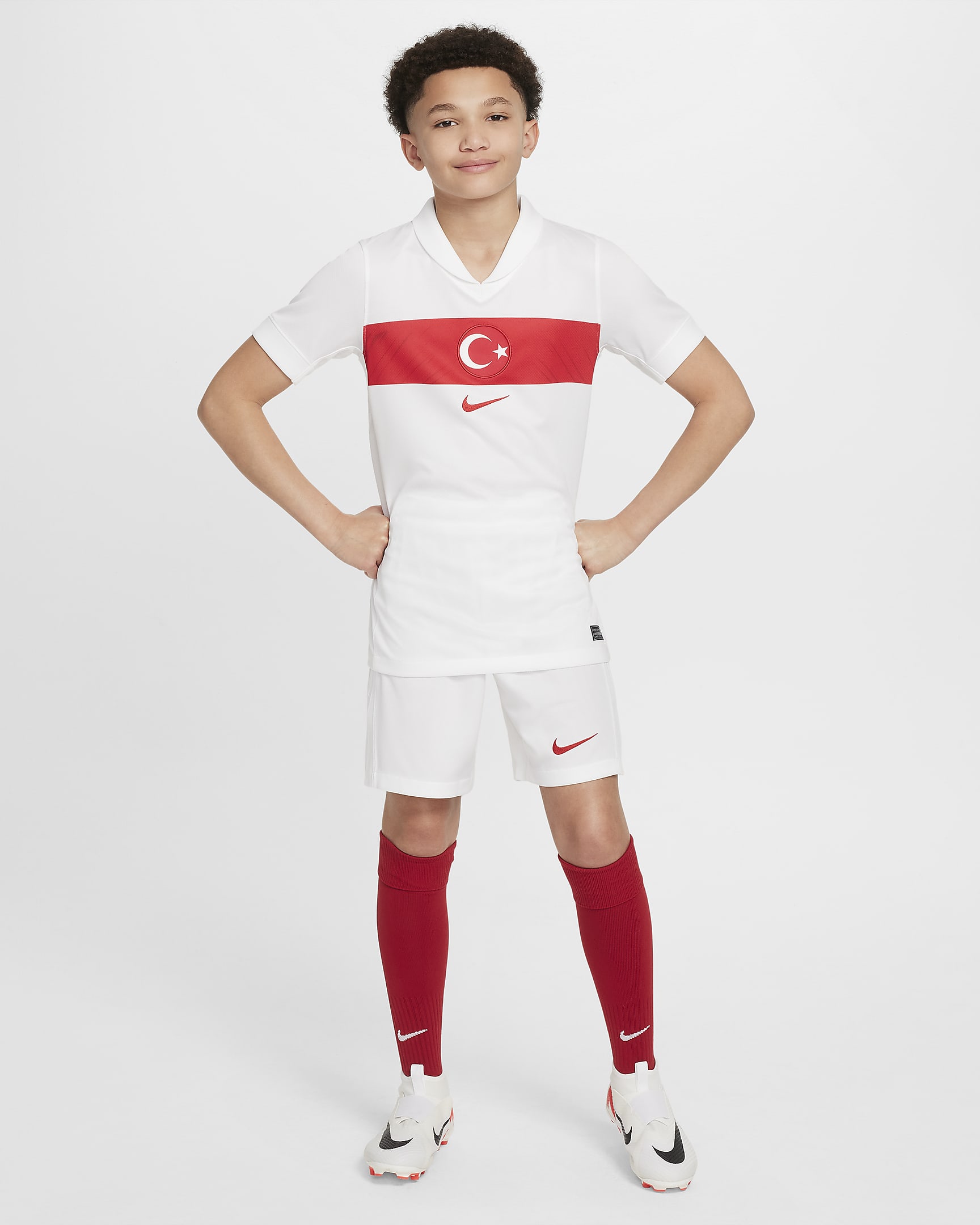 Türkiye 2024/25 Stadium Home/Away Older Kids' Nike Dri-FIT Football ...