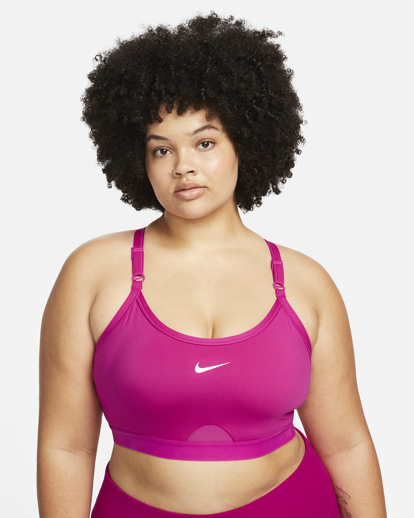 Nike Indy Women's LightSupport Padded UNeck Sports Bra (Plus Size
