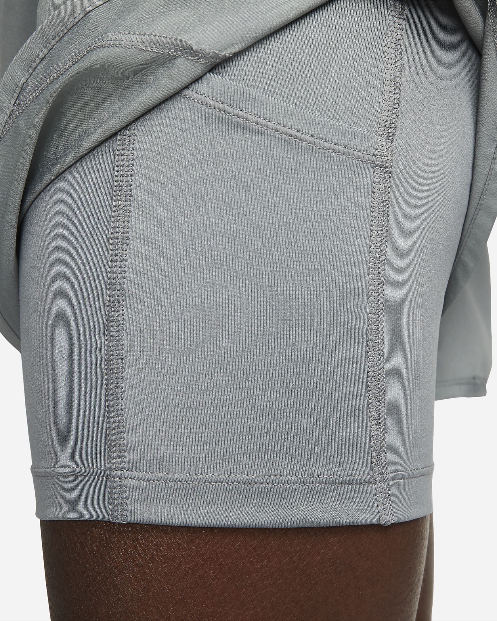 Nike Tempo Luxe 2-in-1 hardloopshorts voor dames - Smoke Grey/Smoke Grey