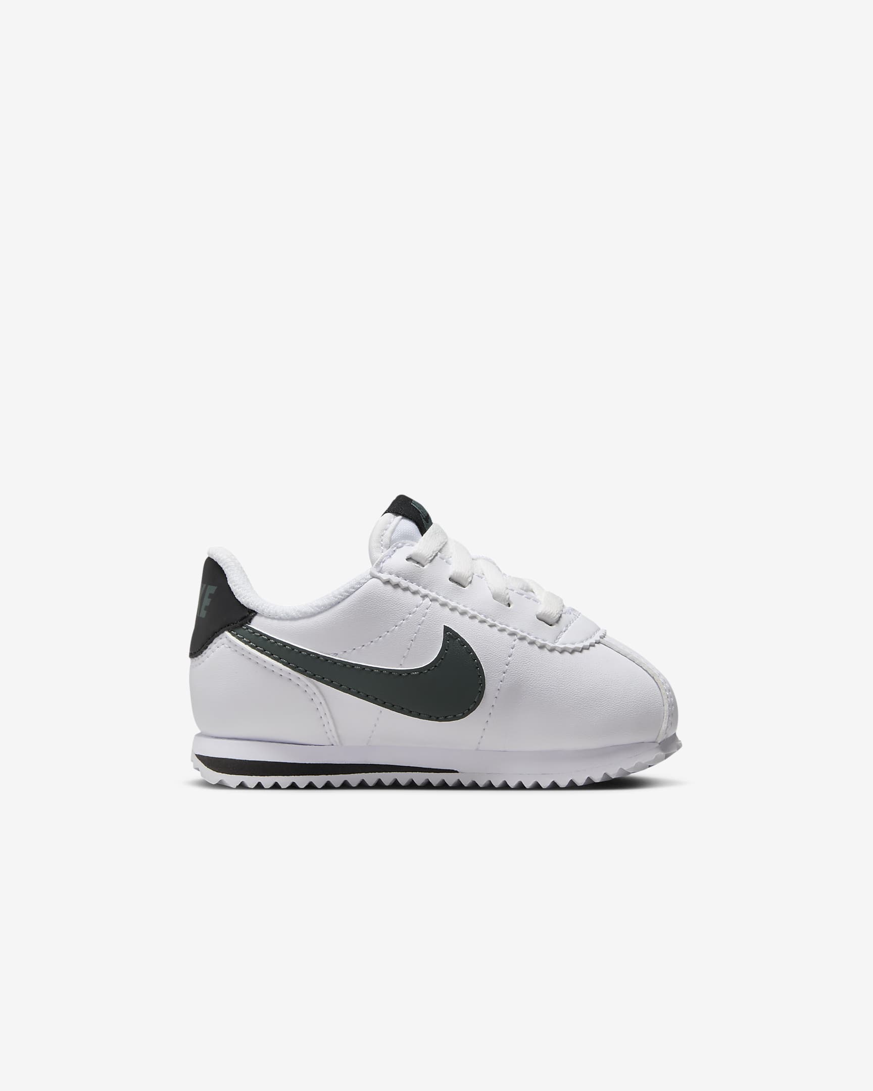 รองเท้าทารก/เด็กวัยหัดเดิน Nike Cortez EasyOn - ขาว/ดำ/Vintage Green