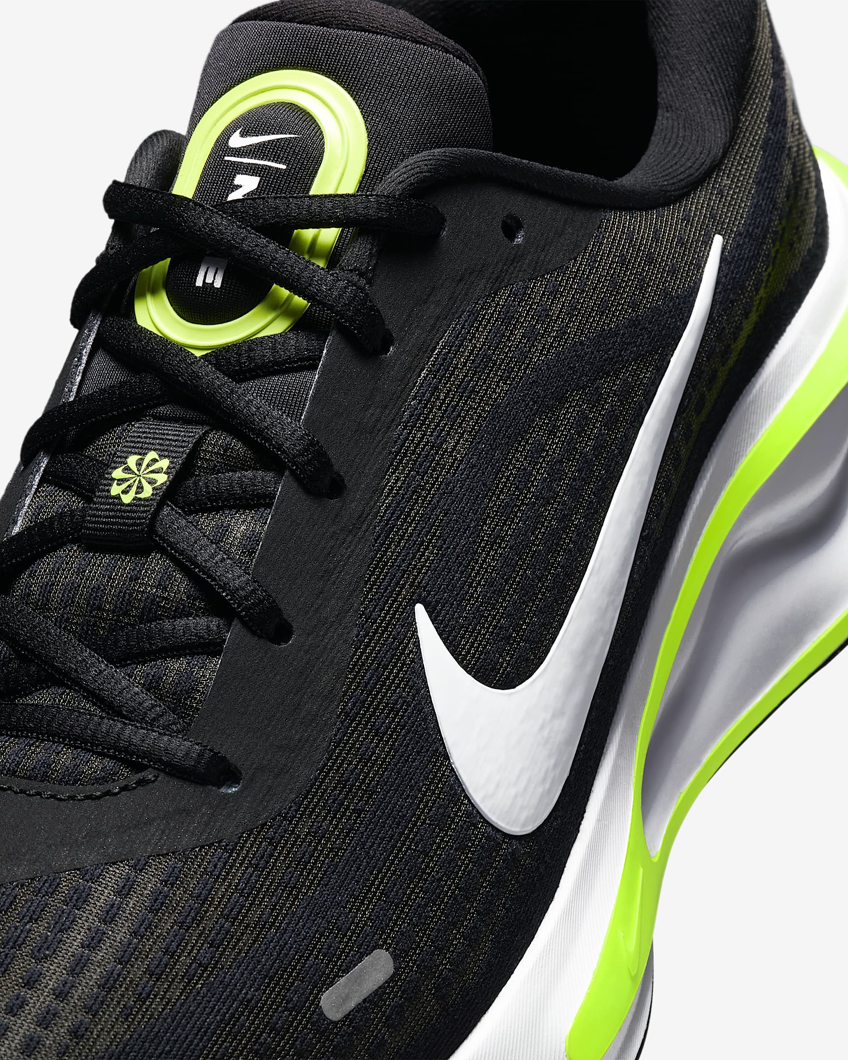 Chaussures de running sur route Nike Journey Run pour homme - Noir/Wolf Grey/Volt/Blanc