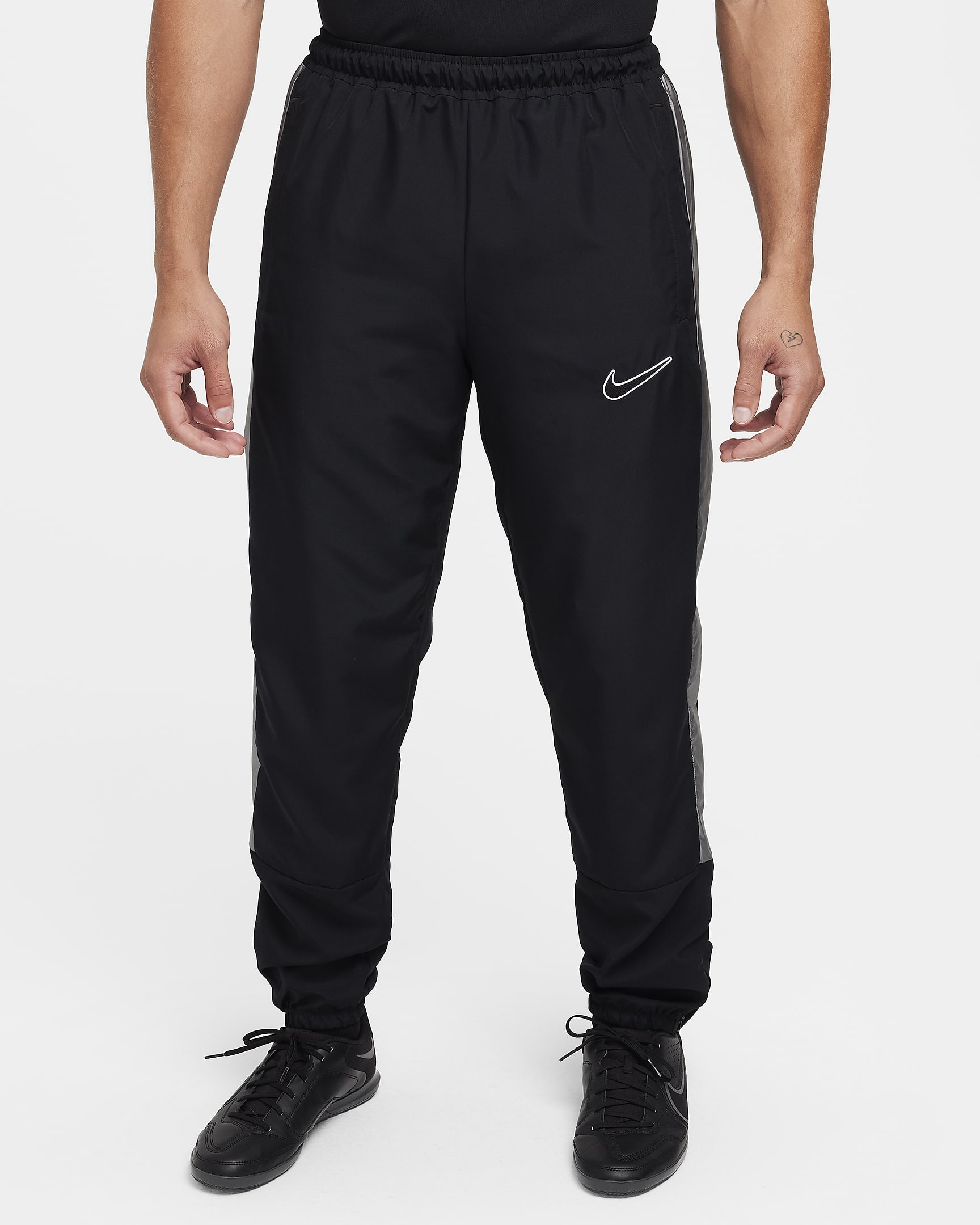 Pantalon de foot déperlant Nike Academy pour homme - Noir/Blanc/Blanc